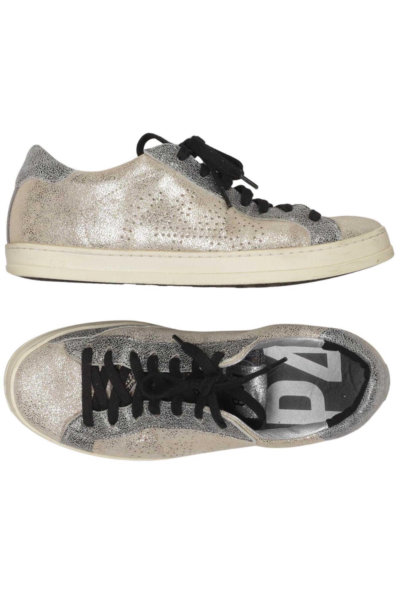 

P448 Damen Sneakers, silber, Gr. 38