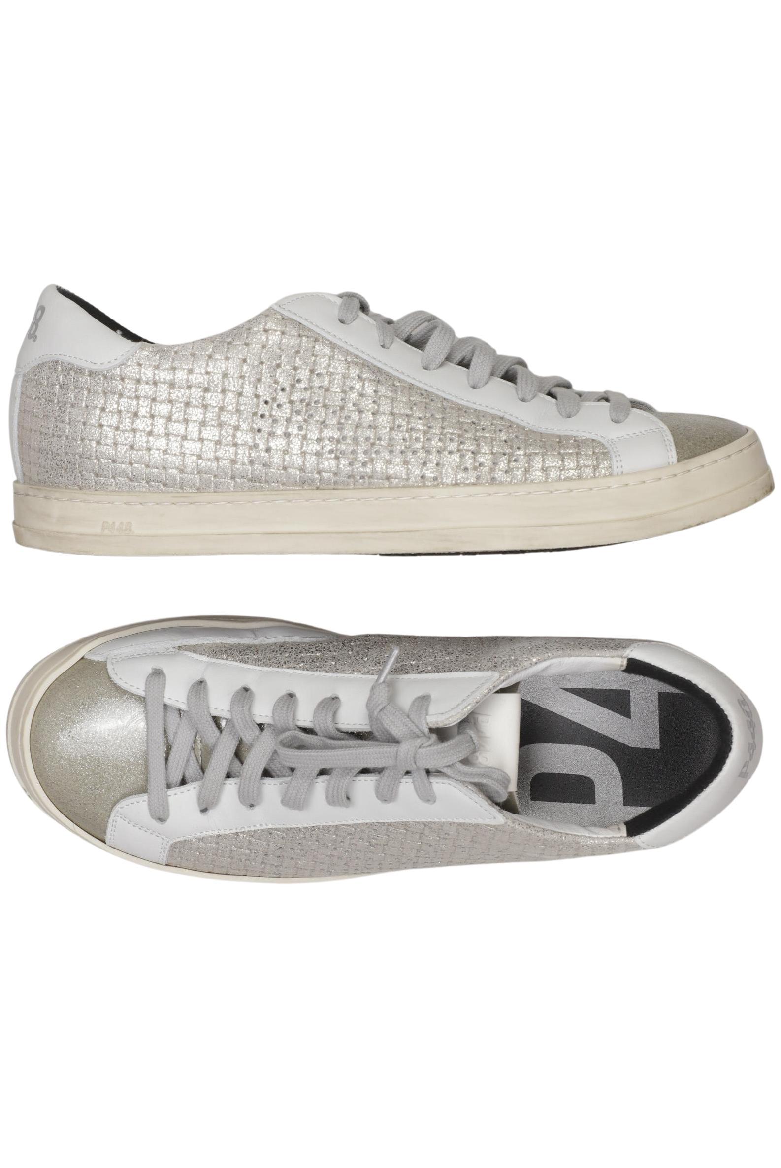 

P448 Damen Sneakers, silber, Gr. 40