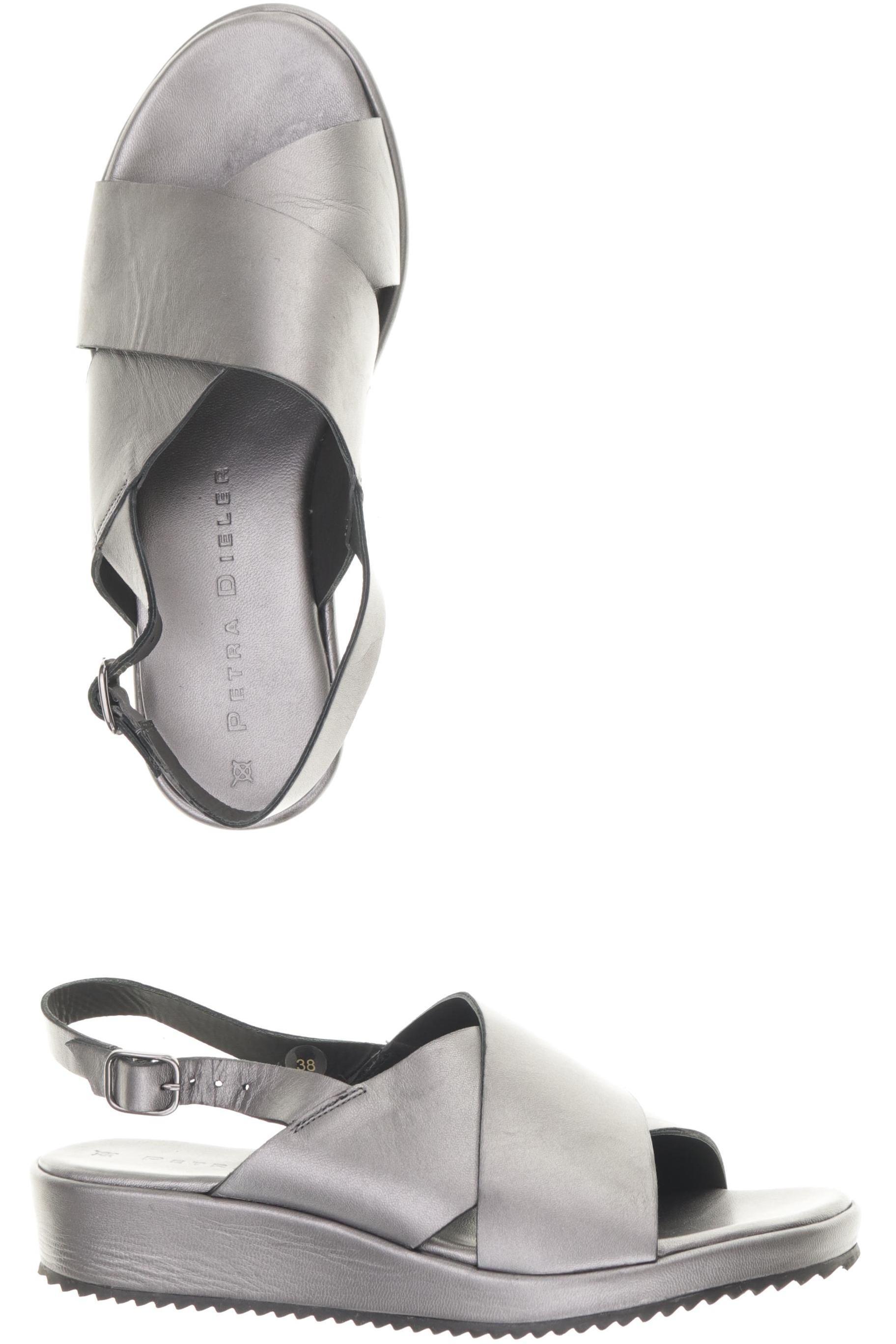 

Petra Dieler Damen Sandale, grau, Gr. 38