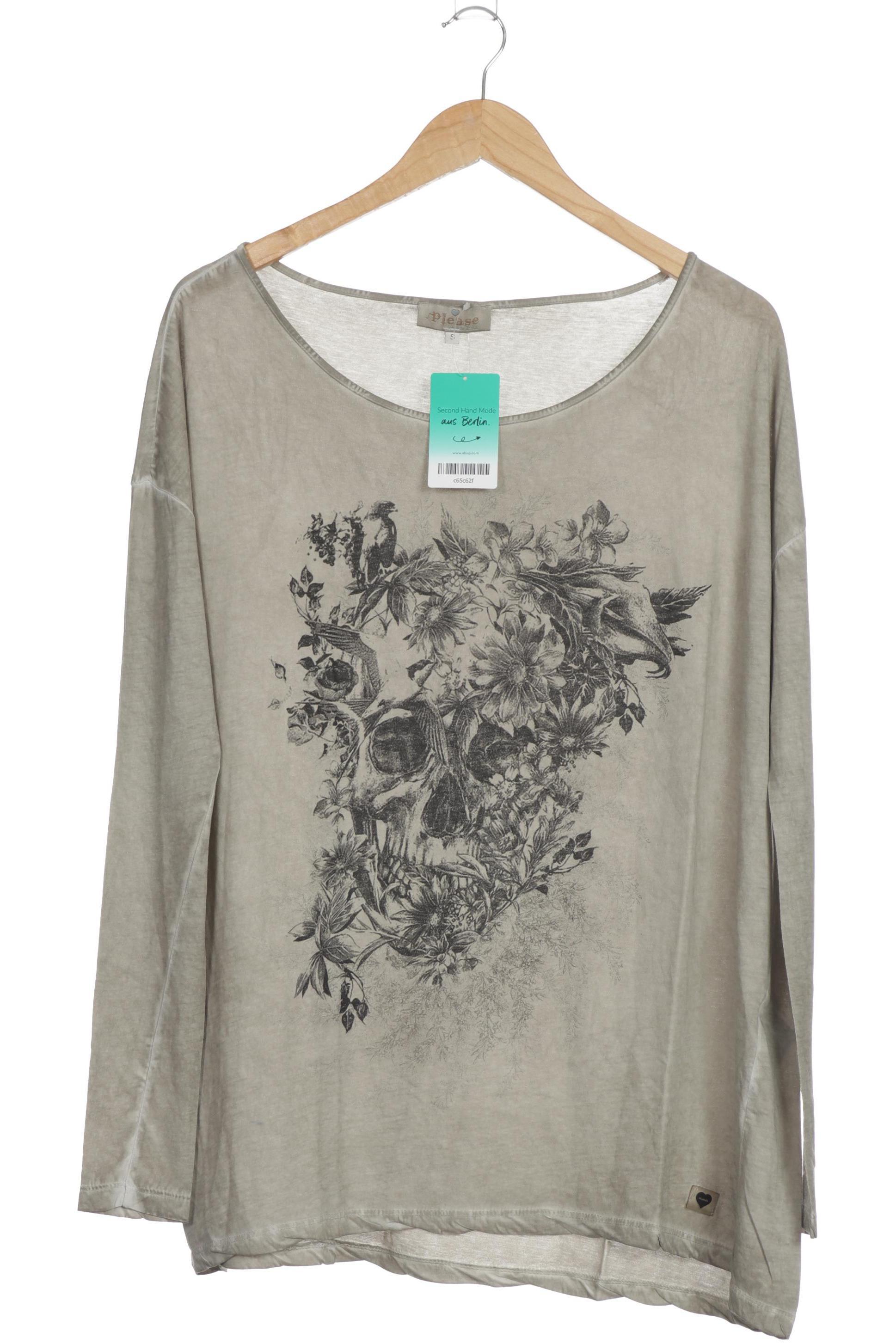 

Please Damen Langarmshirt, beige, Gr.