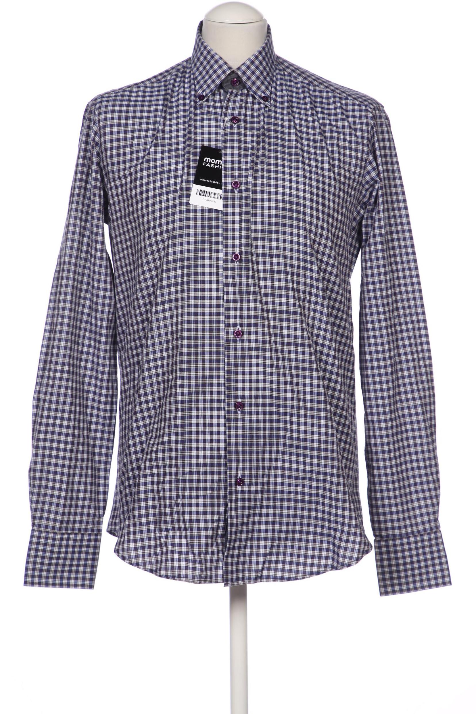 

Pal Zileri Herren Hemd, marineblau, Gr. 48