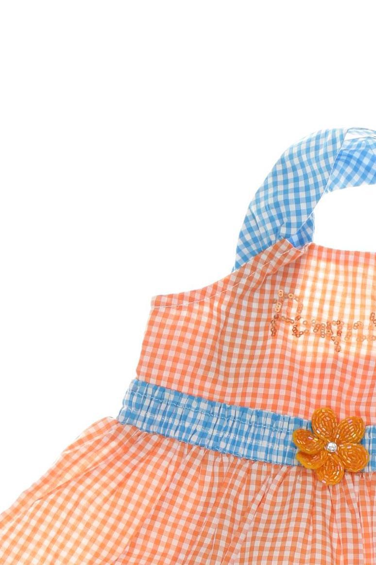 Thumbnail - Pampolina Mädchen Kleid, orange, Gr. 74