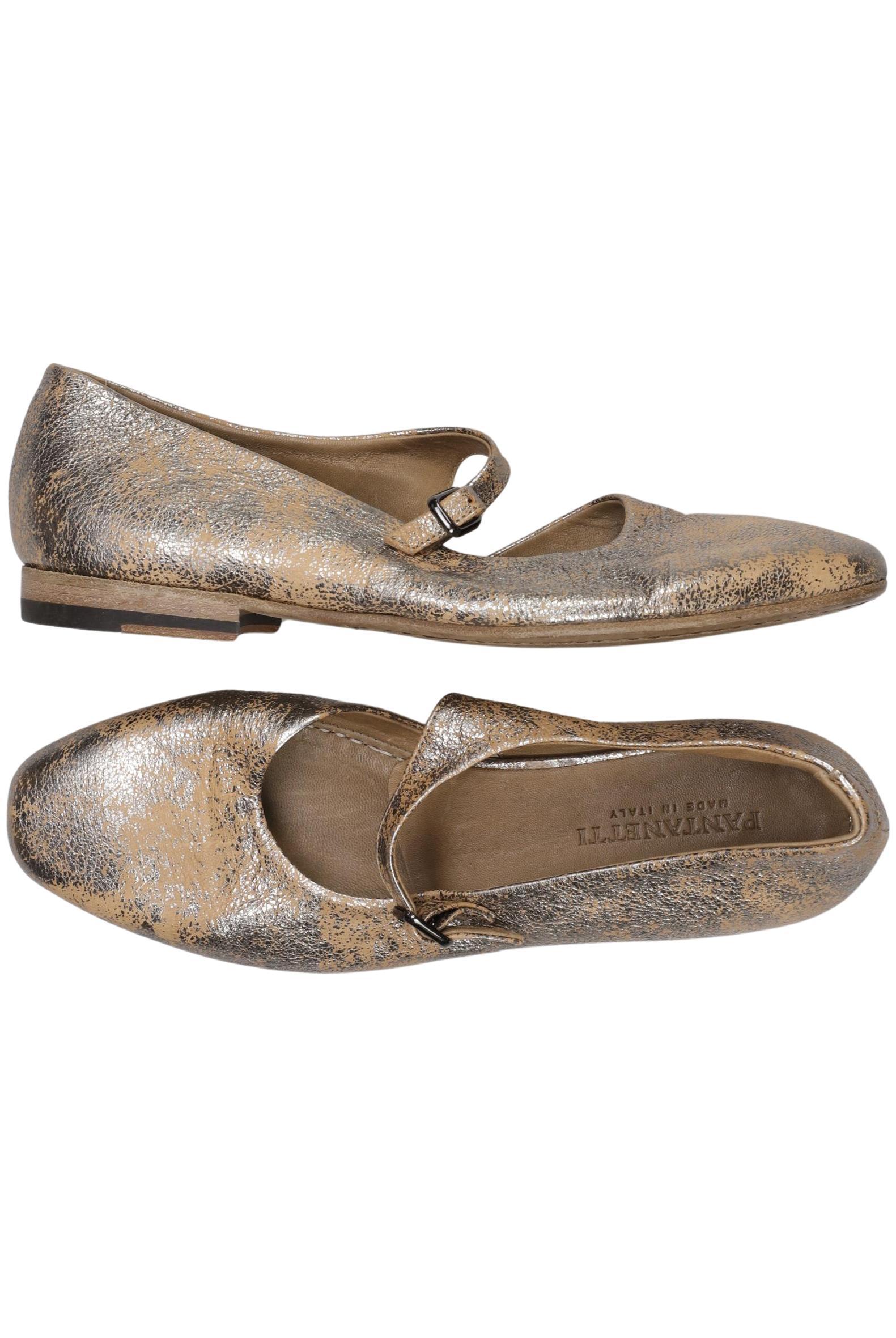 

Pantanetti Damen Ballerinas, gold, Gr. 38.5