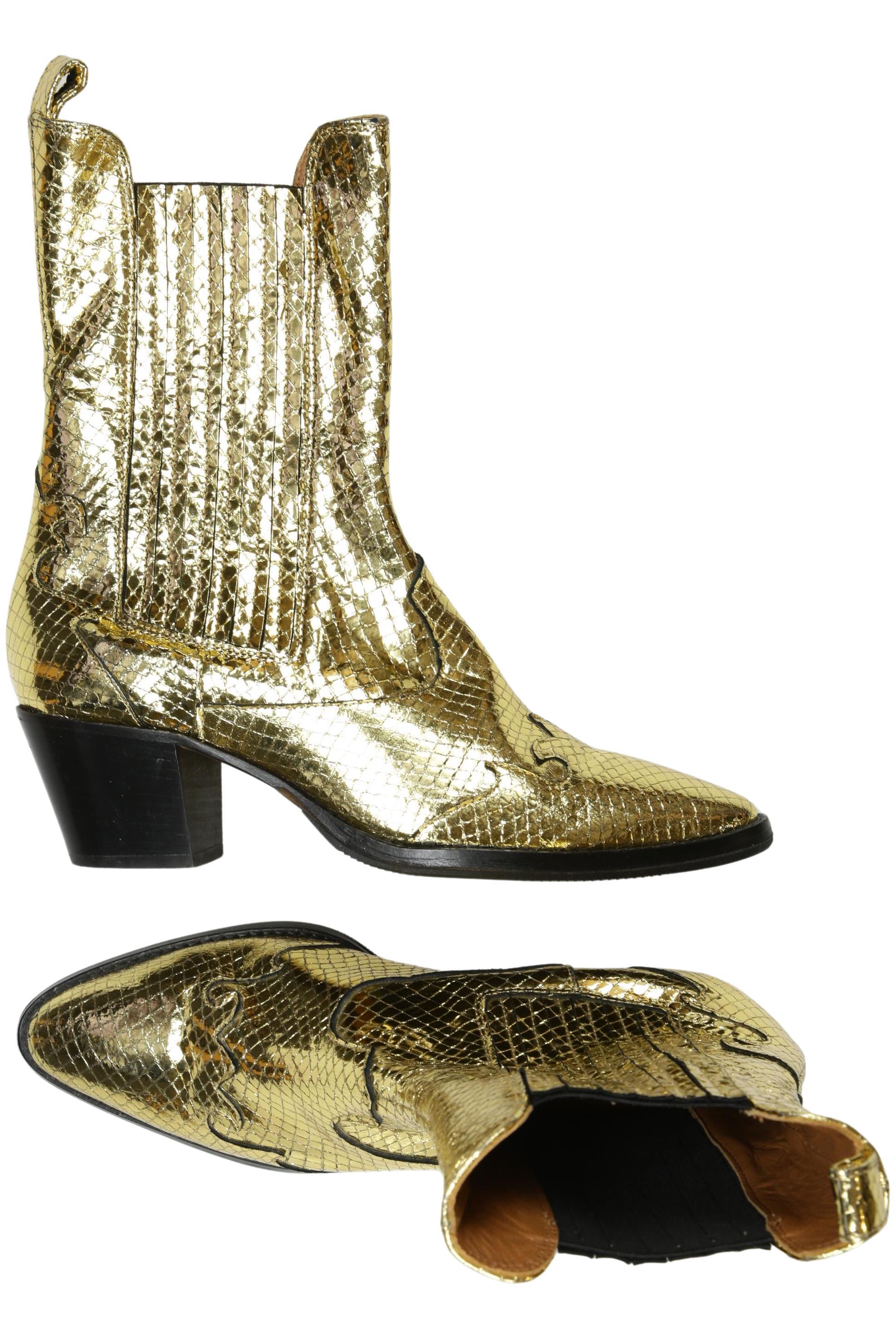 

Paris Texas Damen Stiefelette, gold, Gr. 39