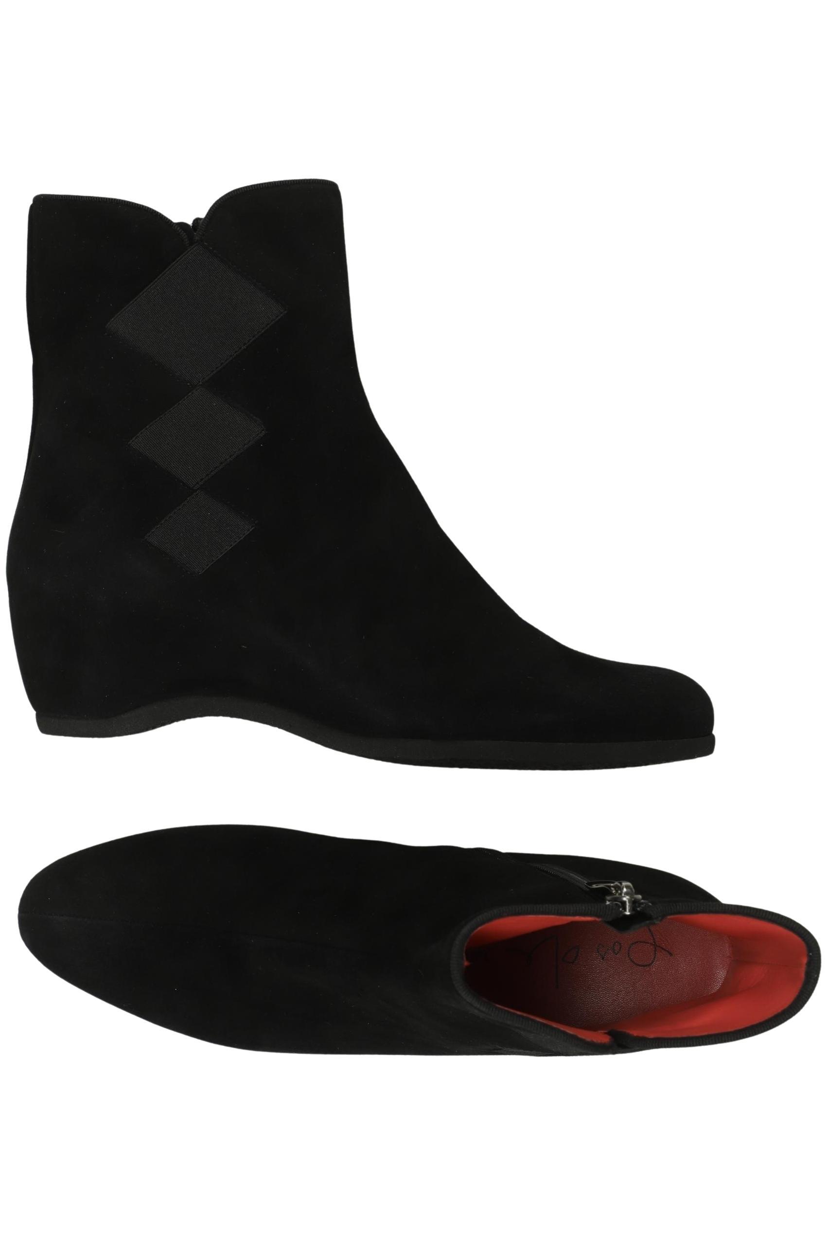 

pas de rouge Damen Stiefelette, schwarz, Gr. 38