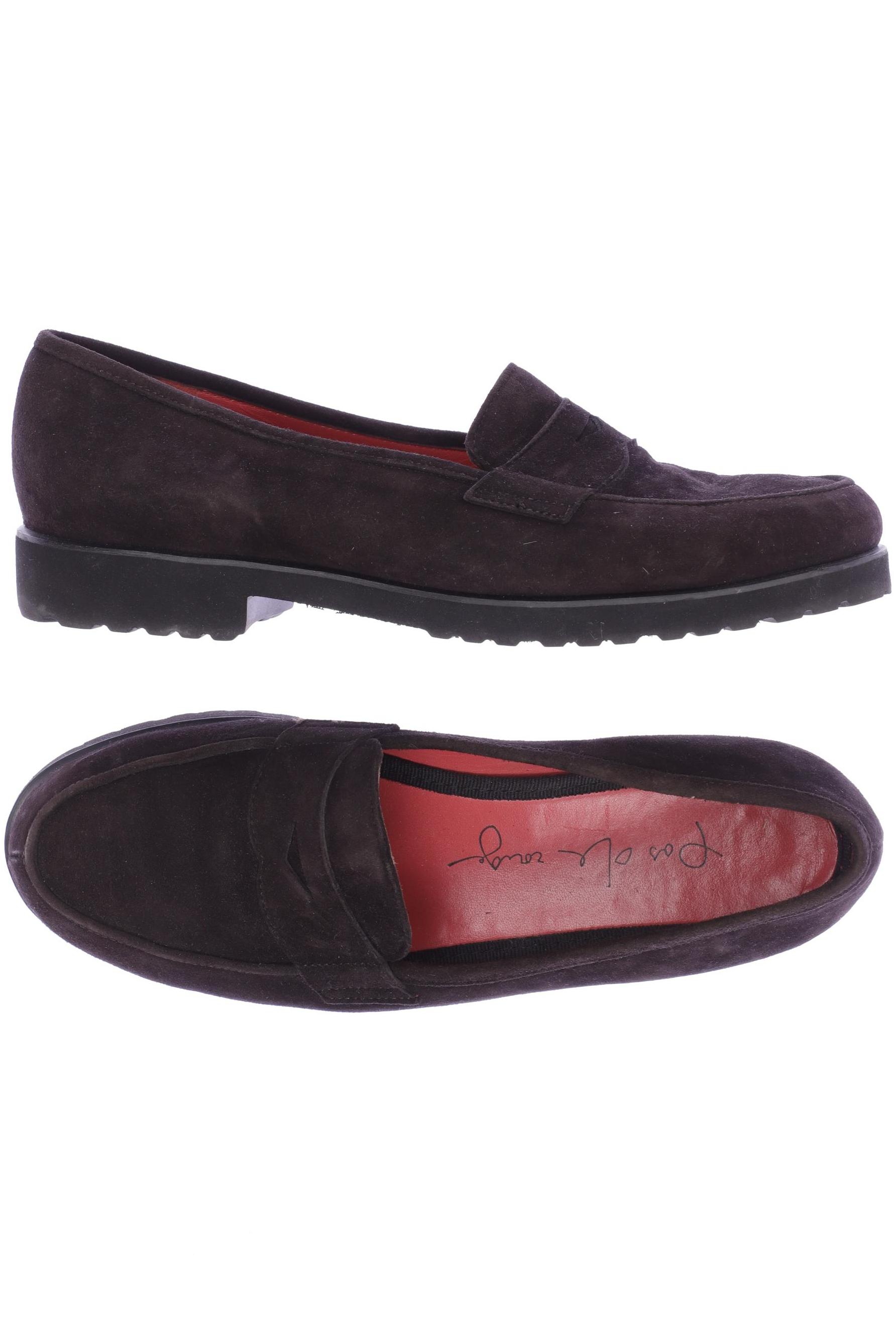 

pas de rouge Damen Halbschuh, braun, Gr. 39