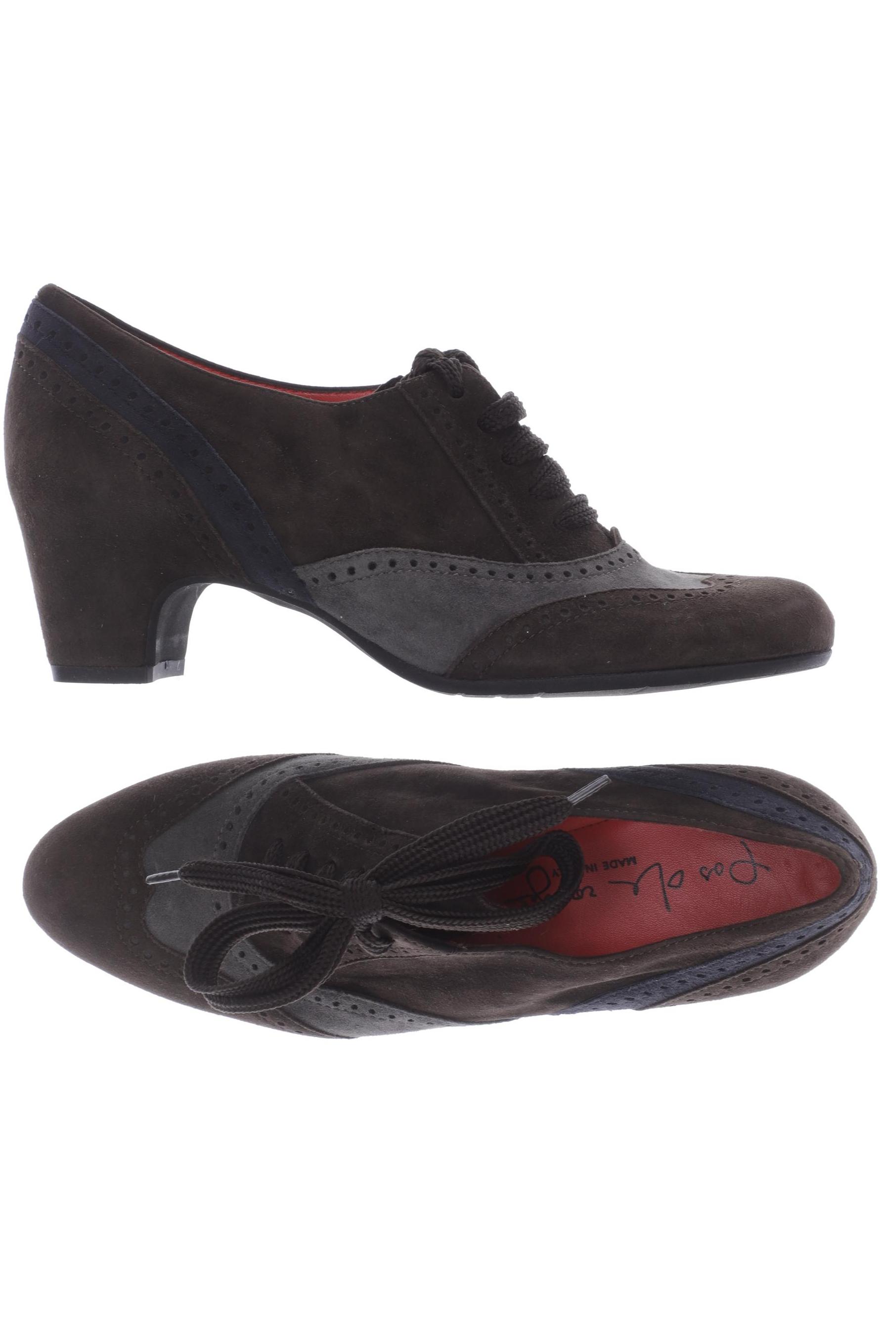 

pas de rouge Damen Halbschuh, braun, Gr. 37