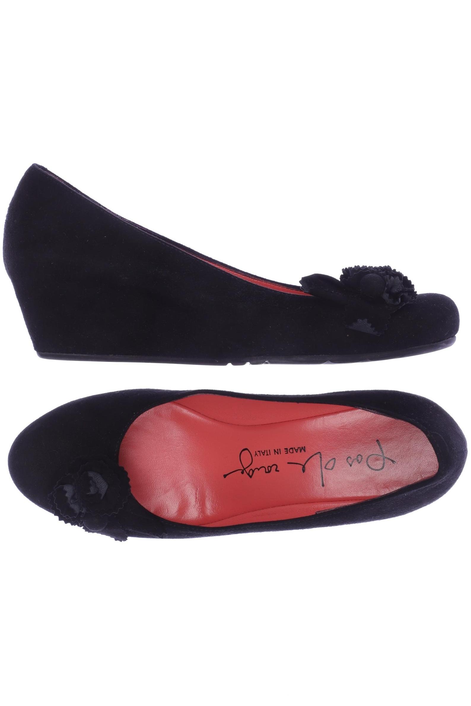 

pas de rouge Damen Pumps, schwarz, Gr. 38