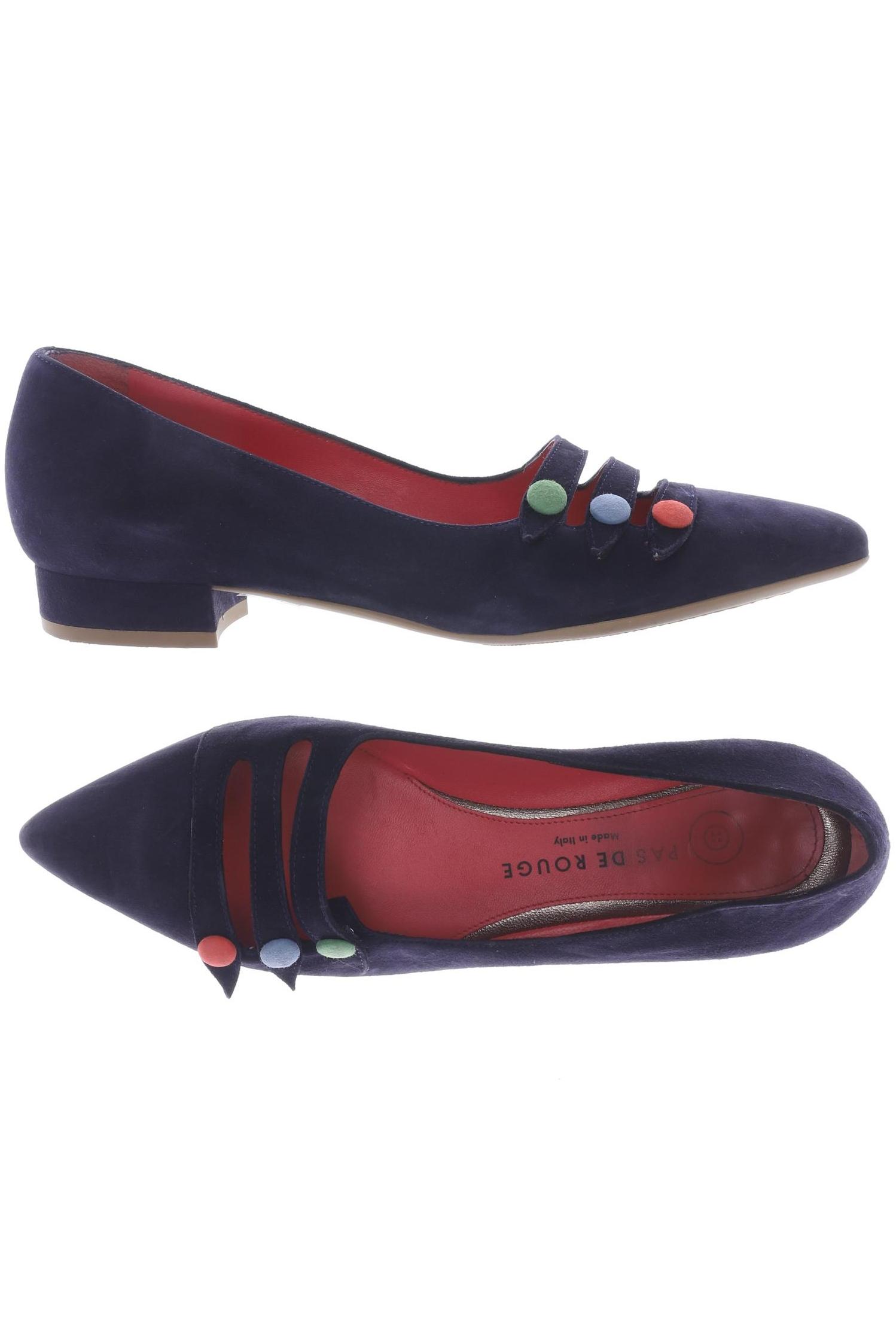 

pas de rouge Damen Ballerinas, marineblau, Gr. 37