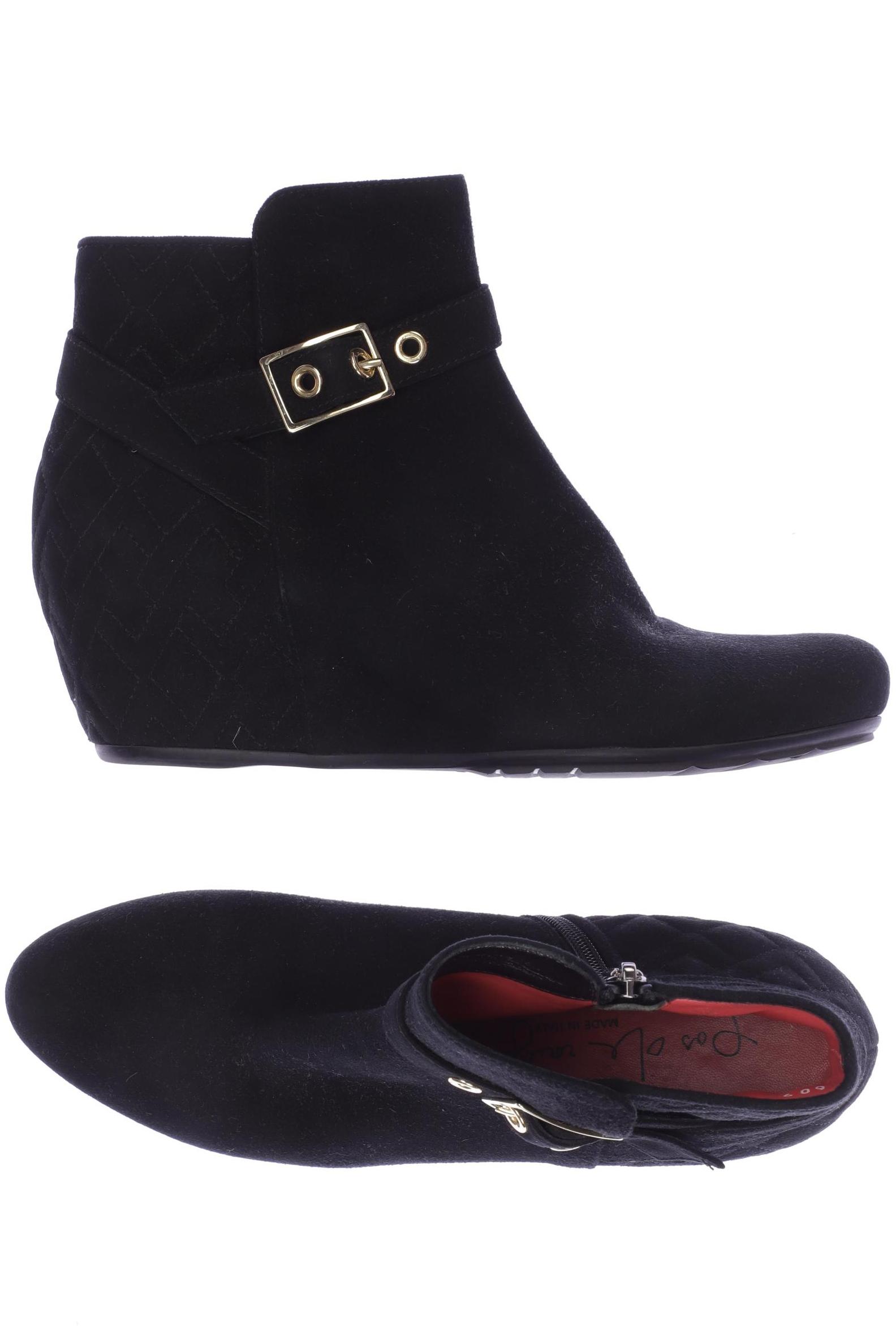 

pas de rouge Damen Stiefelette, schwarz, Gr. 39