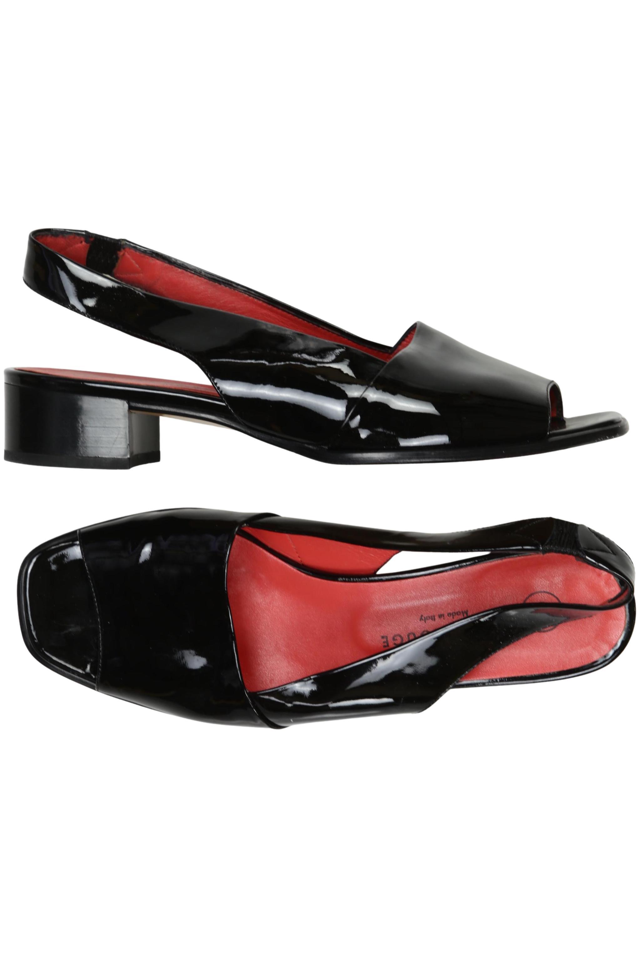 

pas de rouge Damen Sandale, schwarz, Gr. 39