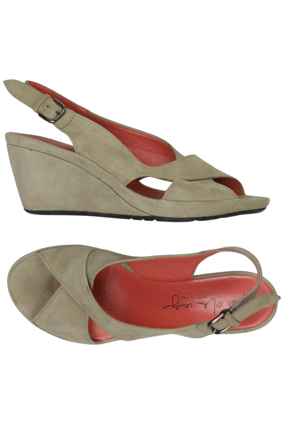 

pas de rouge Damen Sandale, beige, Gr. 40