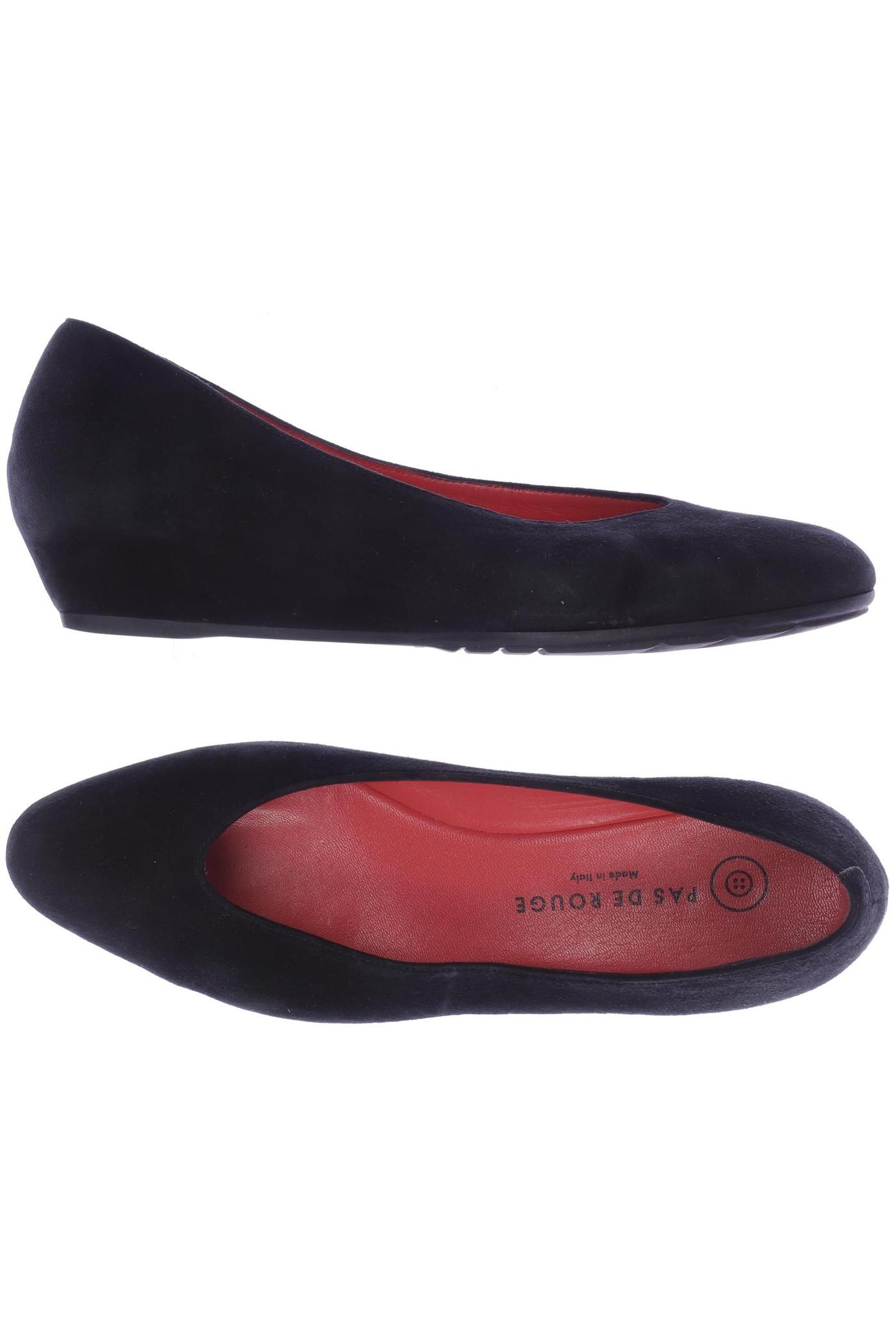 

pas de rouge Damen Pumps, schwarz, Gr. 38.5