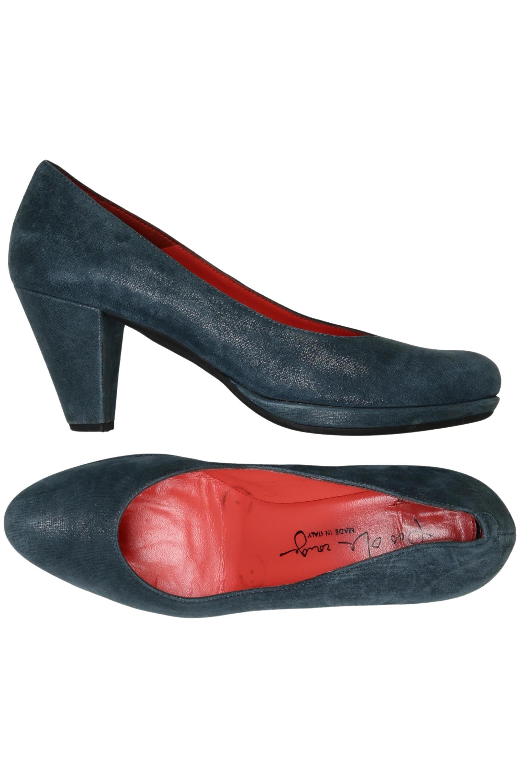 

pas de rouge Damen Pumps, blau, Gr. 38.5
