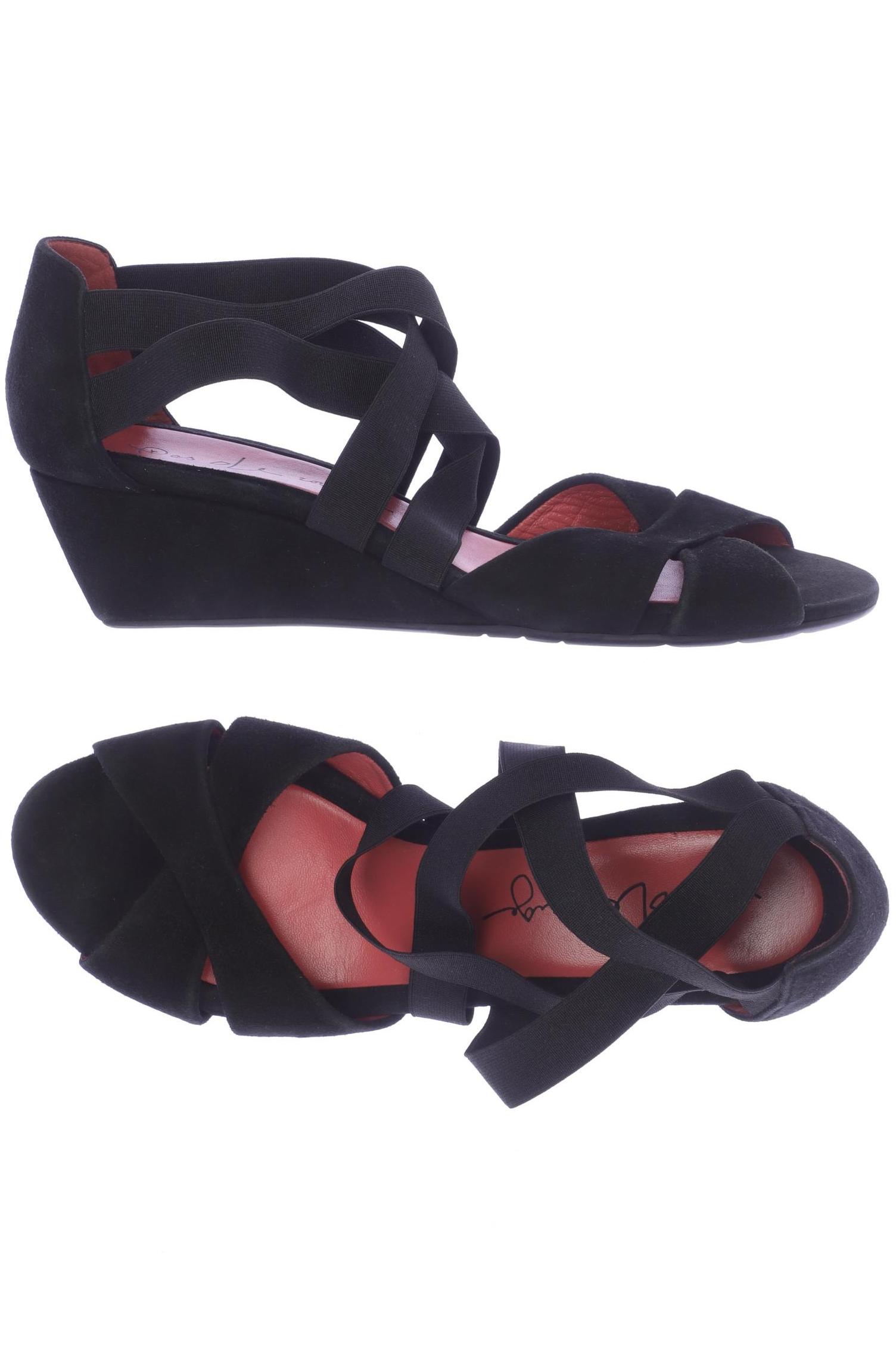 

pas de rouge Damen Sandale, schwarz, Gr. 40.5
