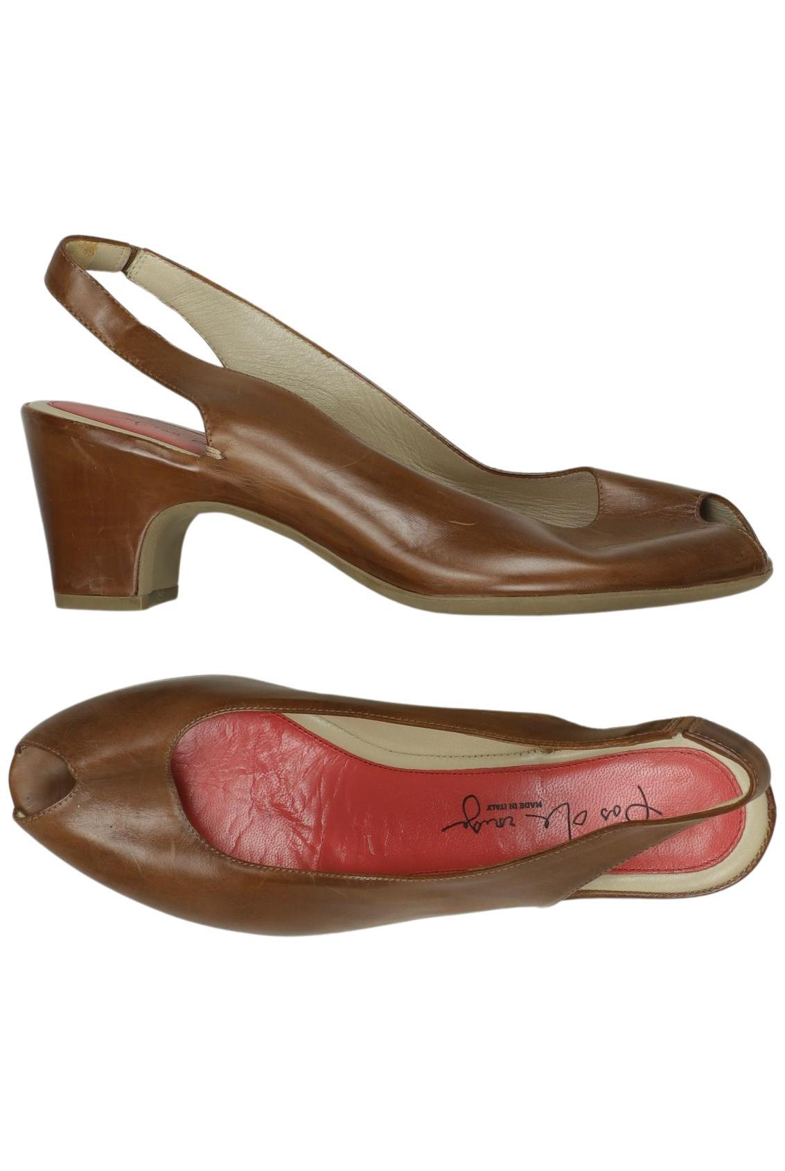 

pas de rouge Damen Pumps, braun, Gr. 39.5