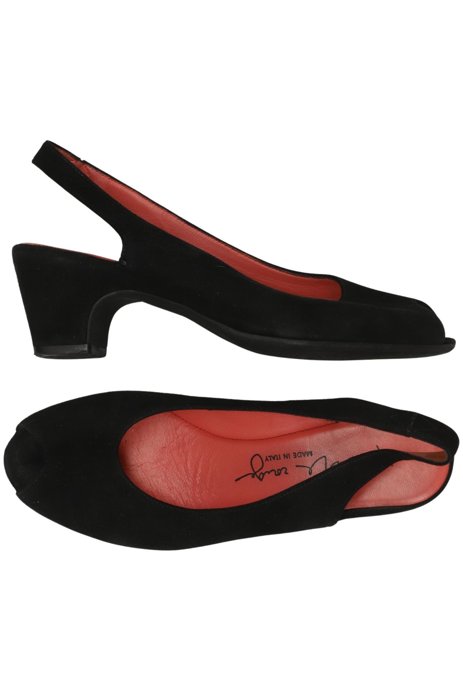 

pas de rouge Damen Sandale, schwarz, Gr. 37.5