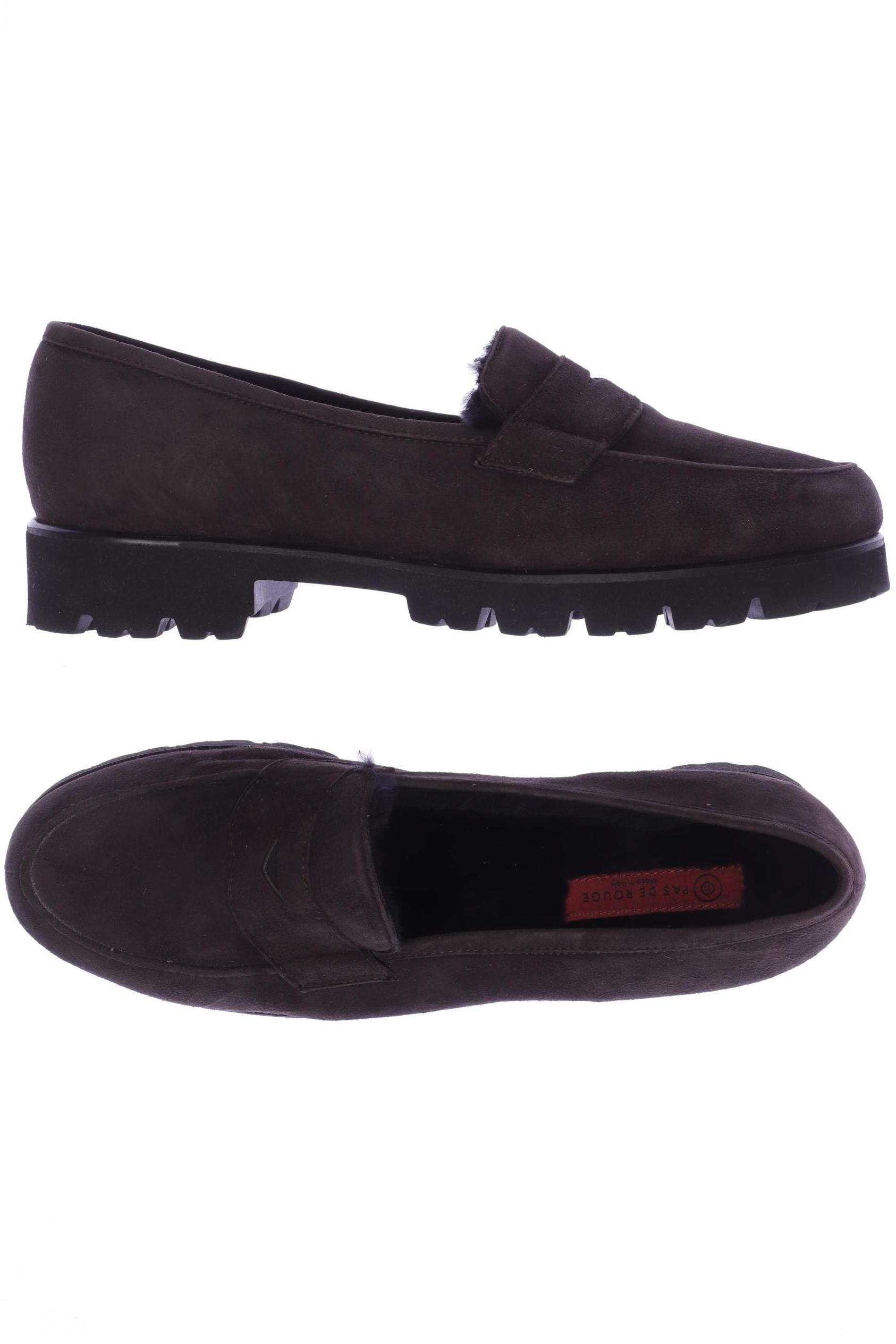 

pas de rouge Damen Halbschuh, braun, Gr. 40