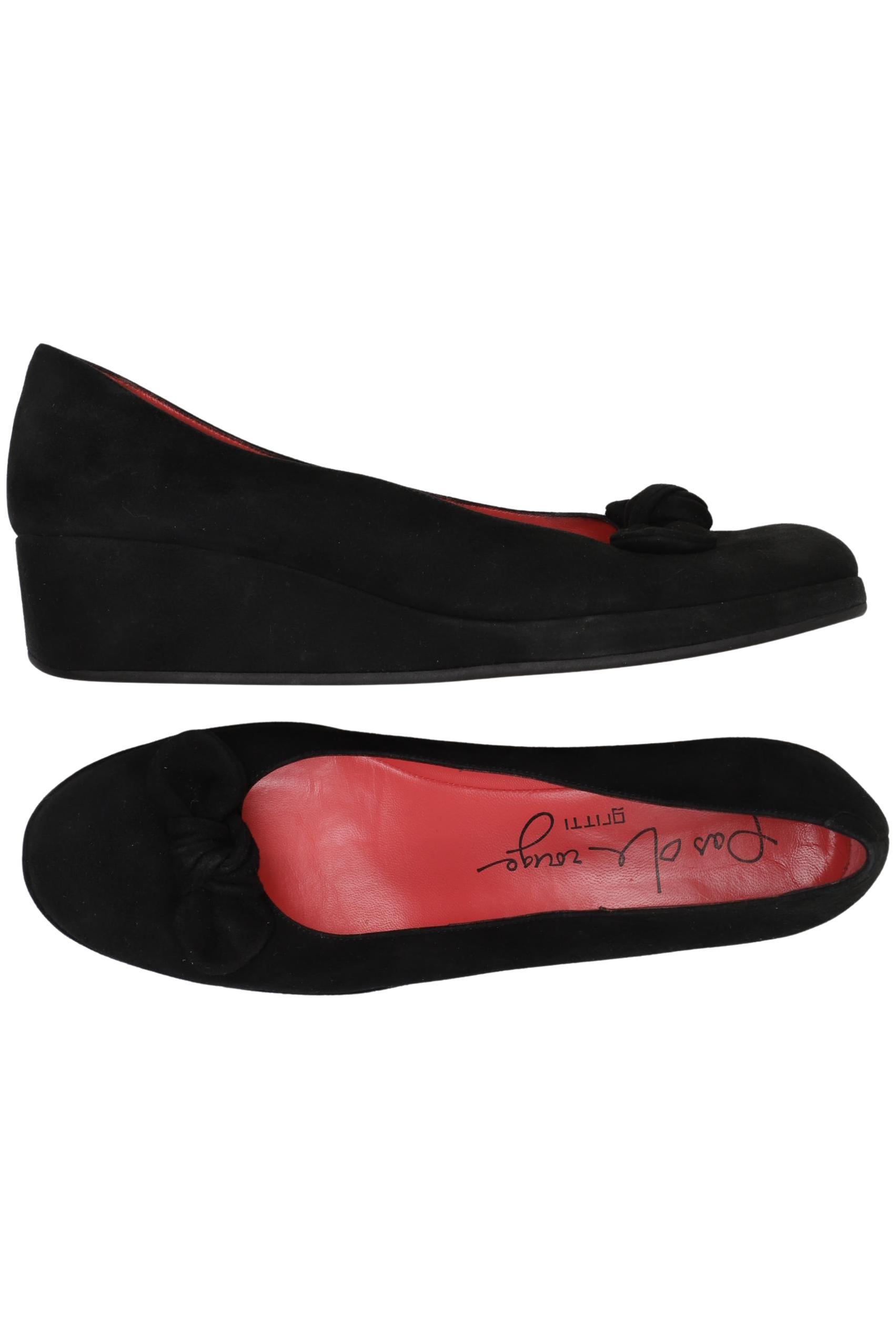 

pas de rouge Damen Ballerinas, schwarz, Gr. 42