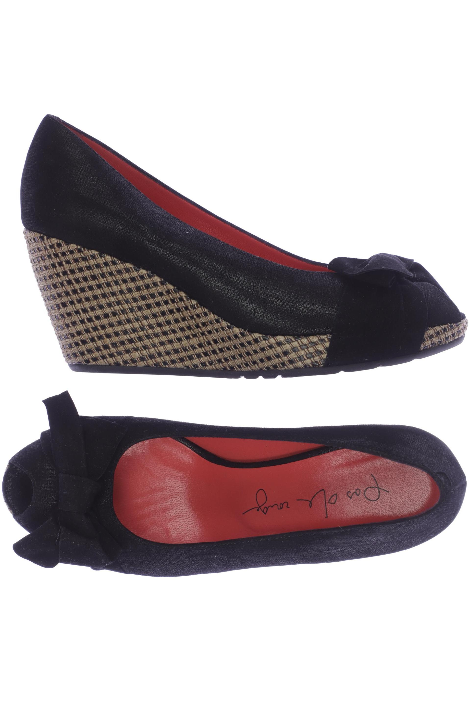 

pas de rouge Damen Pumps, schwarz, Gr. 39
