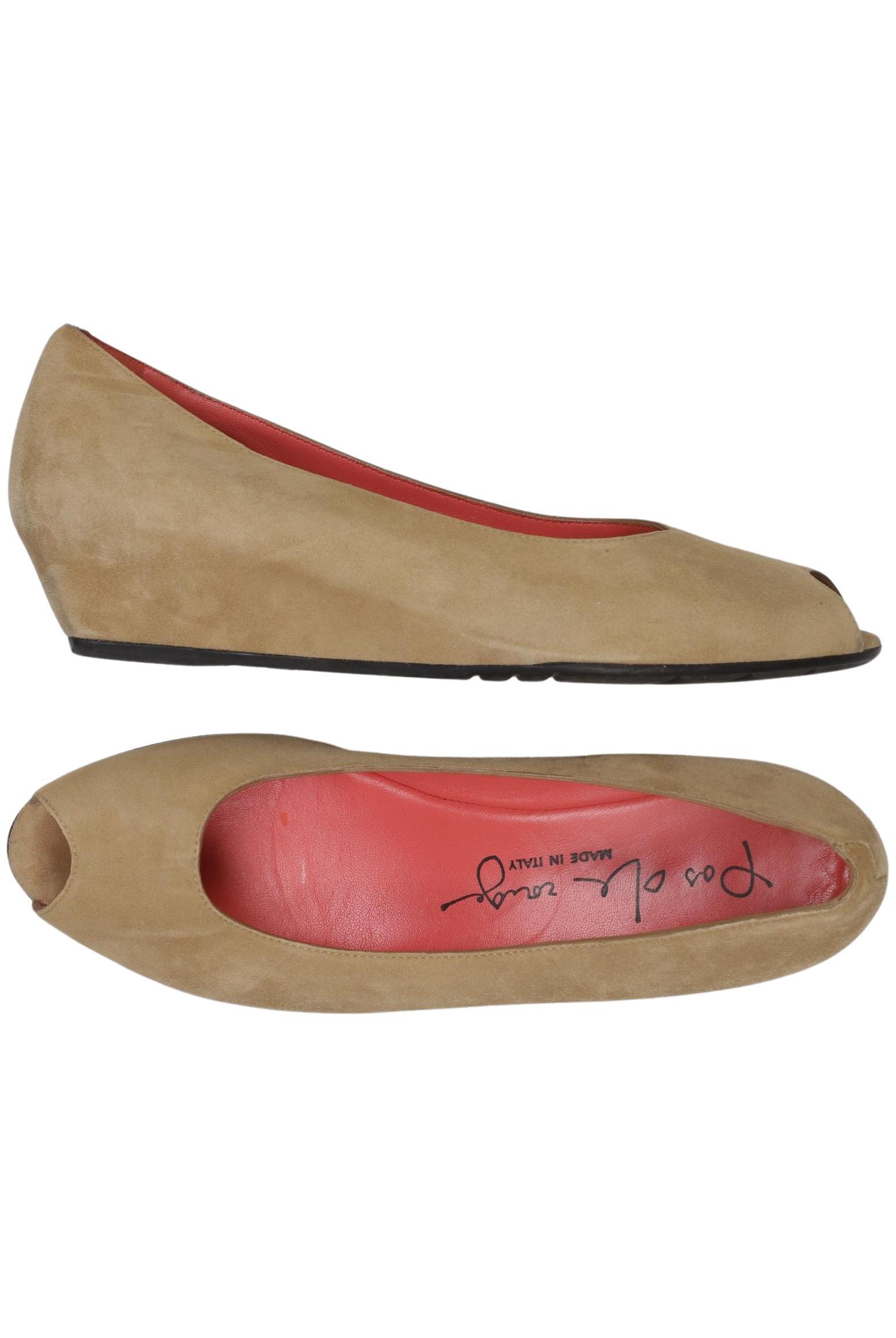 

pas de rouge Damen Pumps, beige, Gr. 39.5