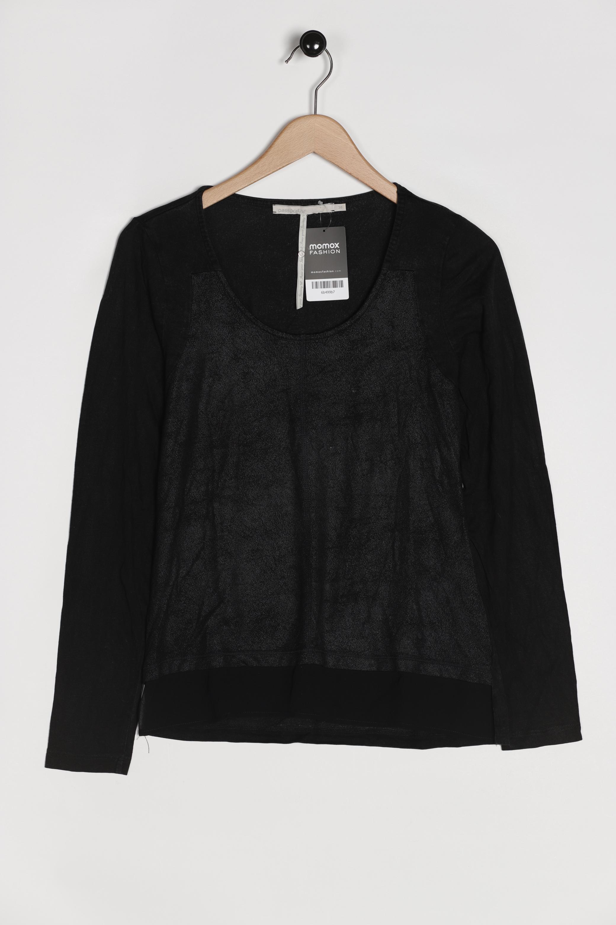 

passport Damen Langarmshirt, schwarz, Gr. 38