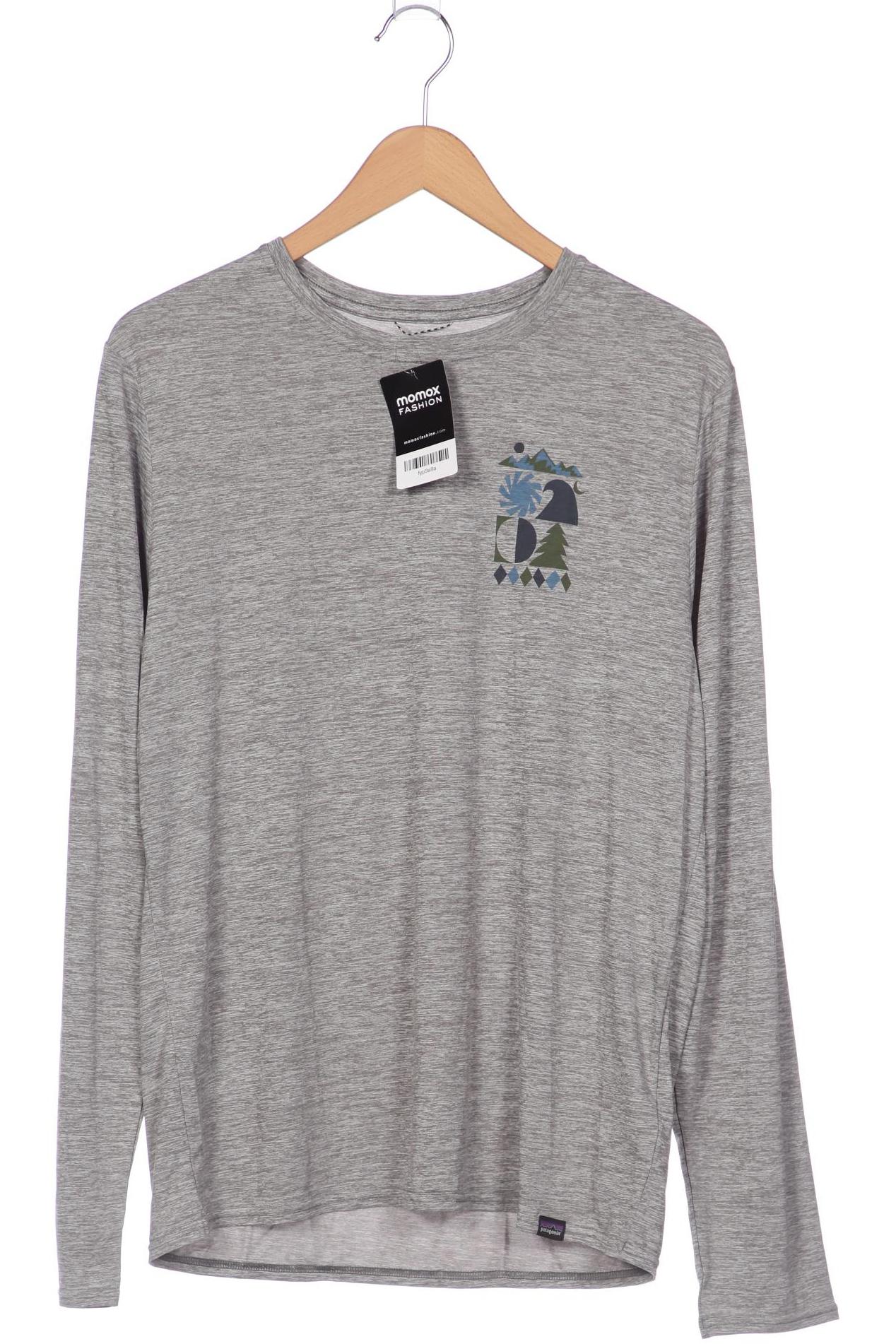 

patagonia Herren Langarmshirt, grau, Gr. 48
