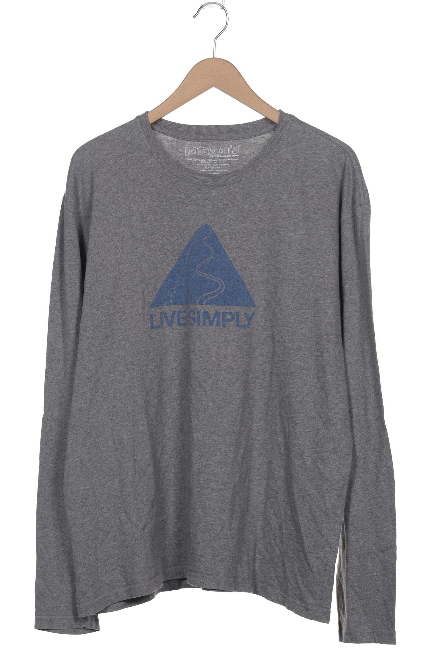 

patagonia Herren Langarmshirt, grau, Gr. 54