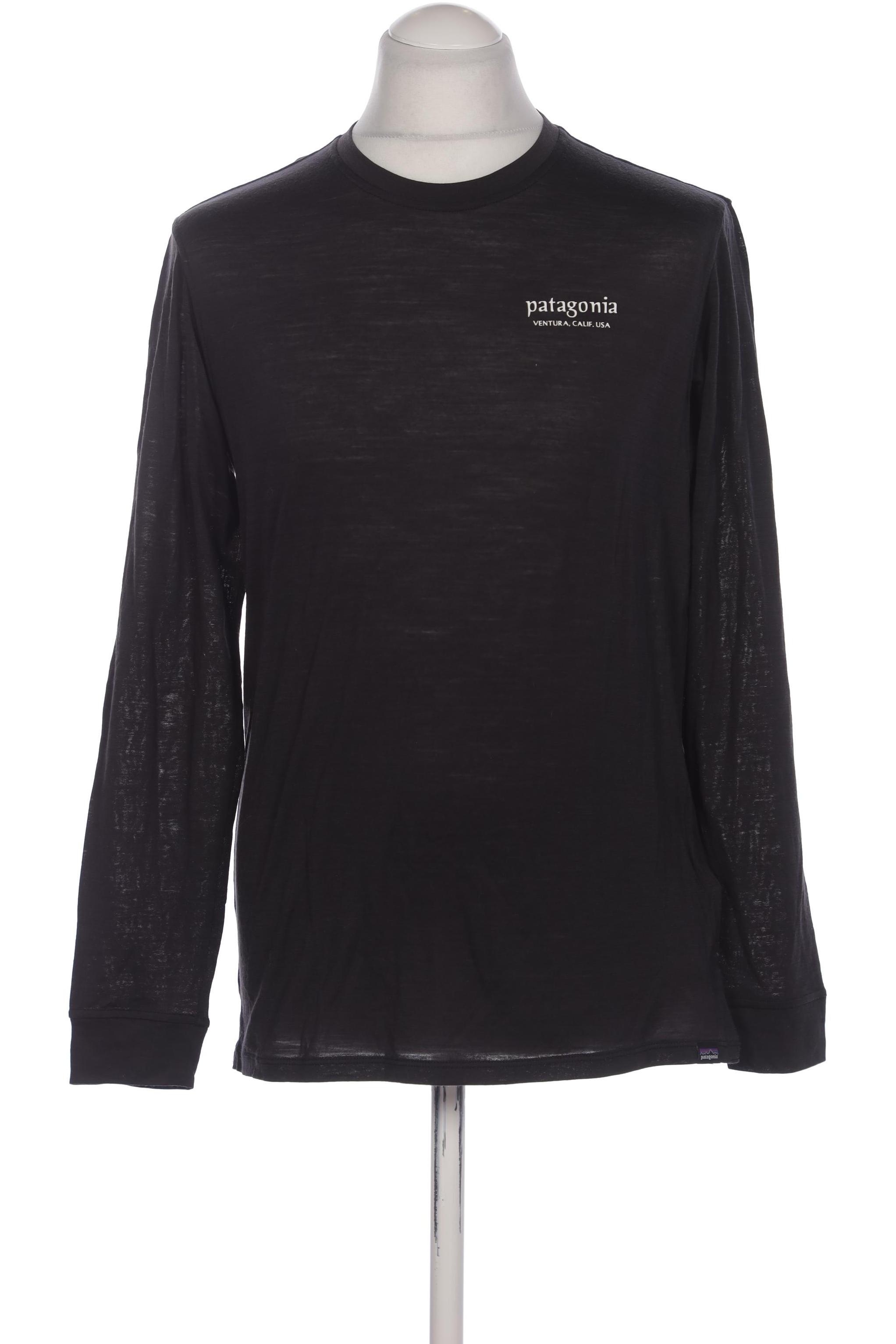 

patagonia Herren Langarmshirt, schwarz, Gr. 48
