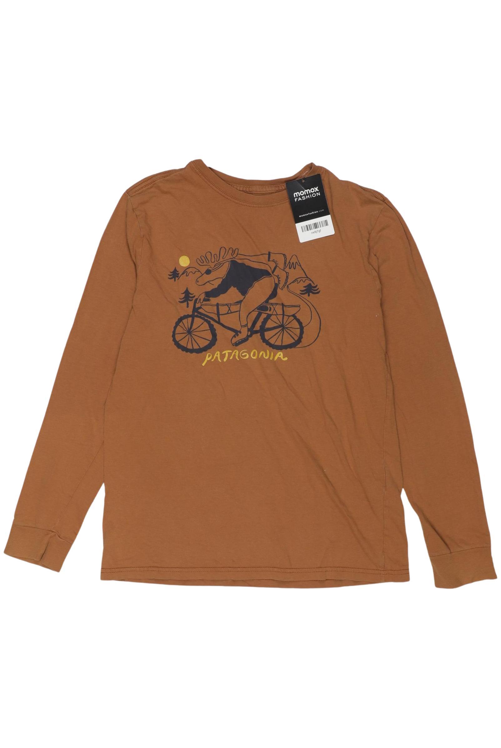 

patagonia Jungen Langarmshirt, braun, Gr. 14