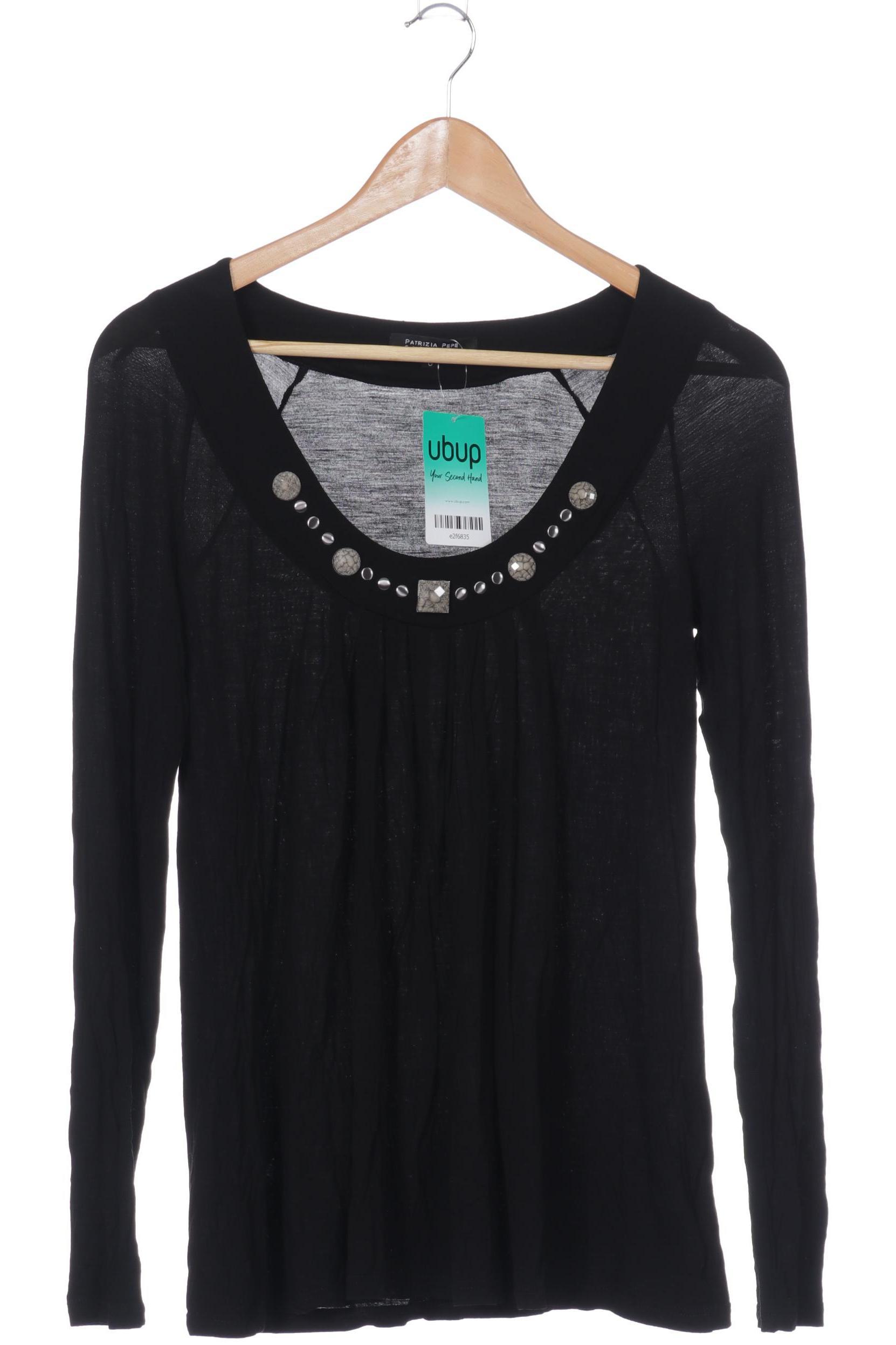 

Patrizia Pepe Damen Langarmshirt, schwarz, Gr.