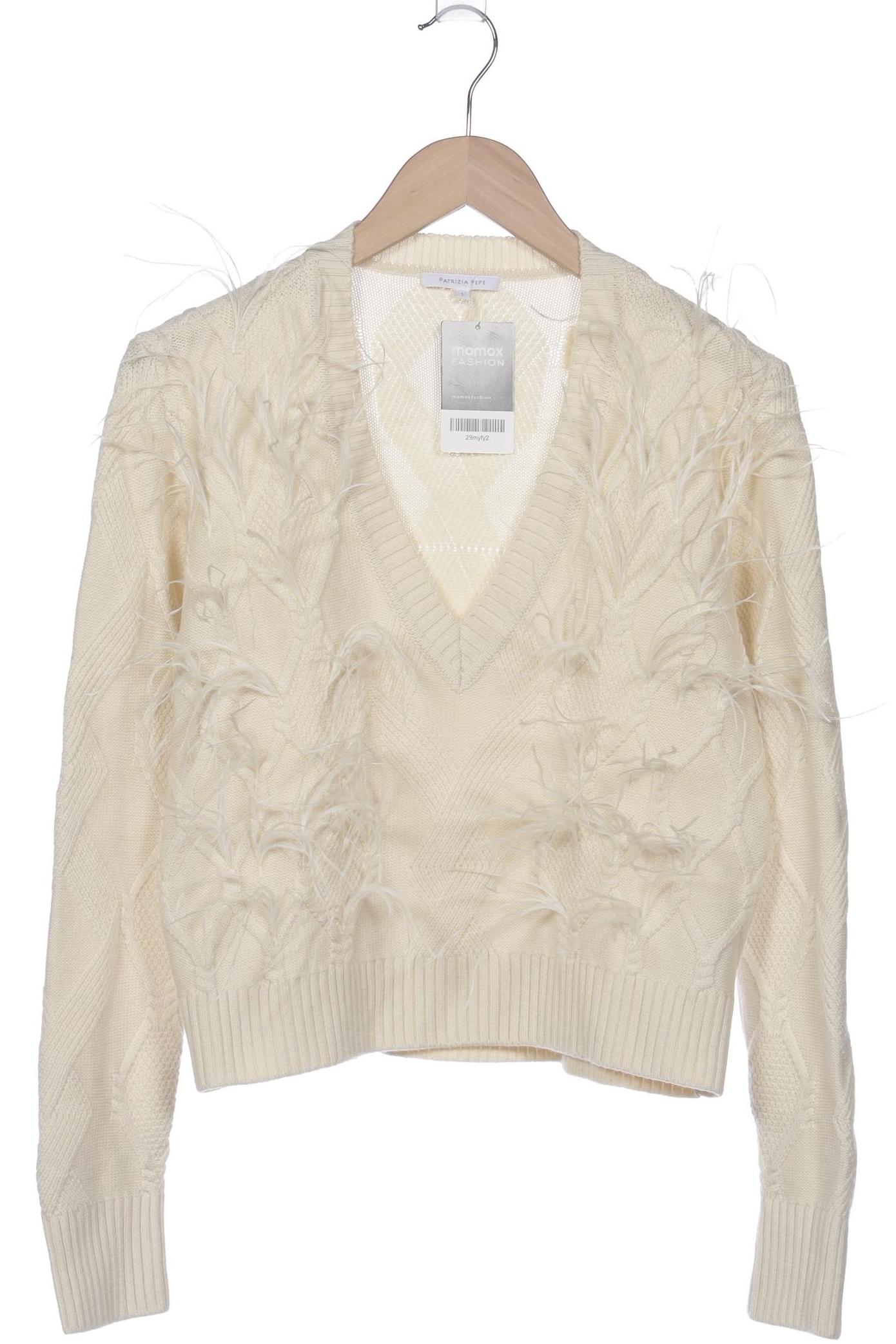 

Patrizia Pepe Damen Pullover, cremeweiß, Gr. 34