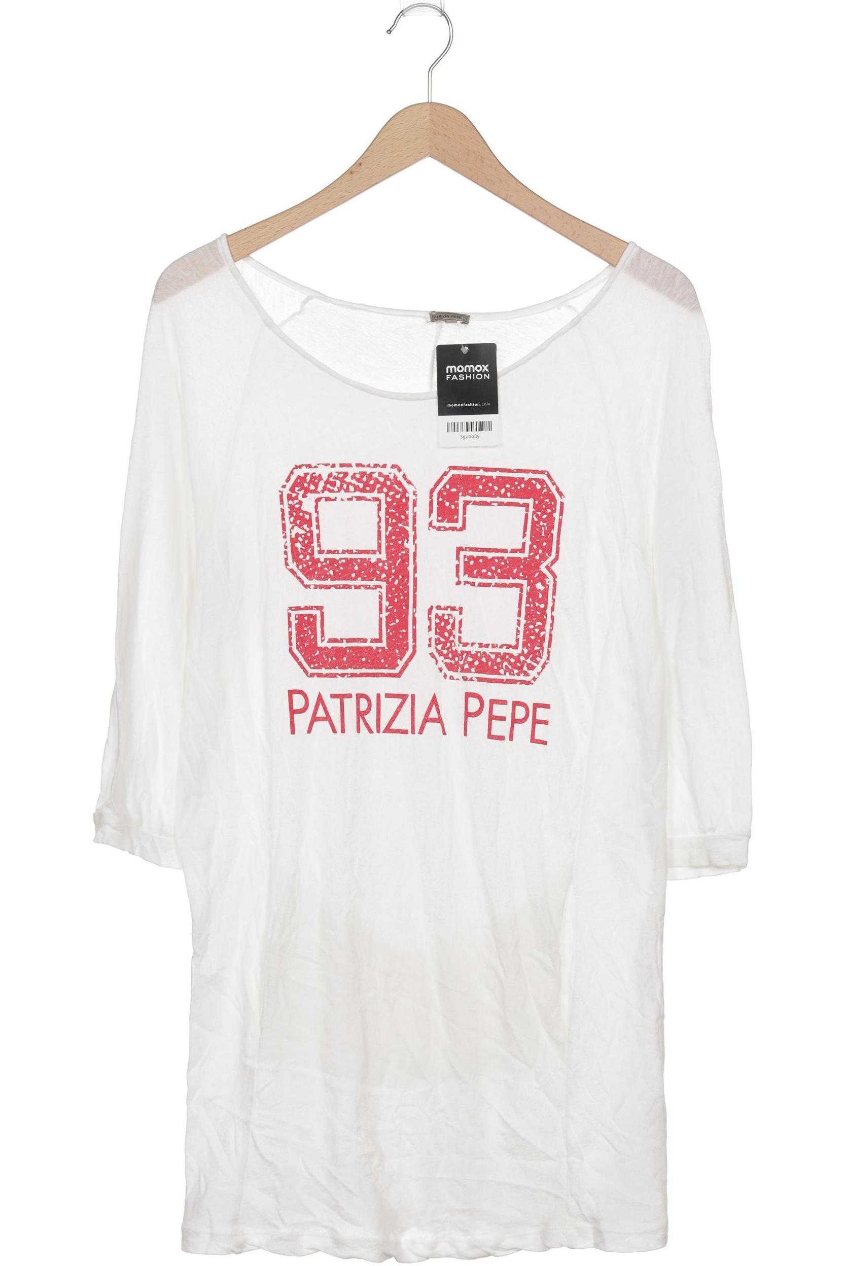

Patrizia Pepe Damen Langarmshirt, weiß, Gr. 36