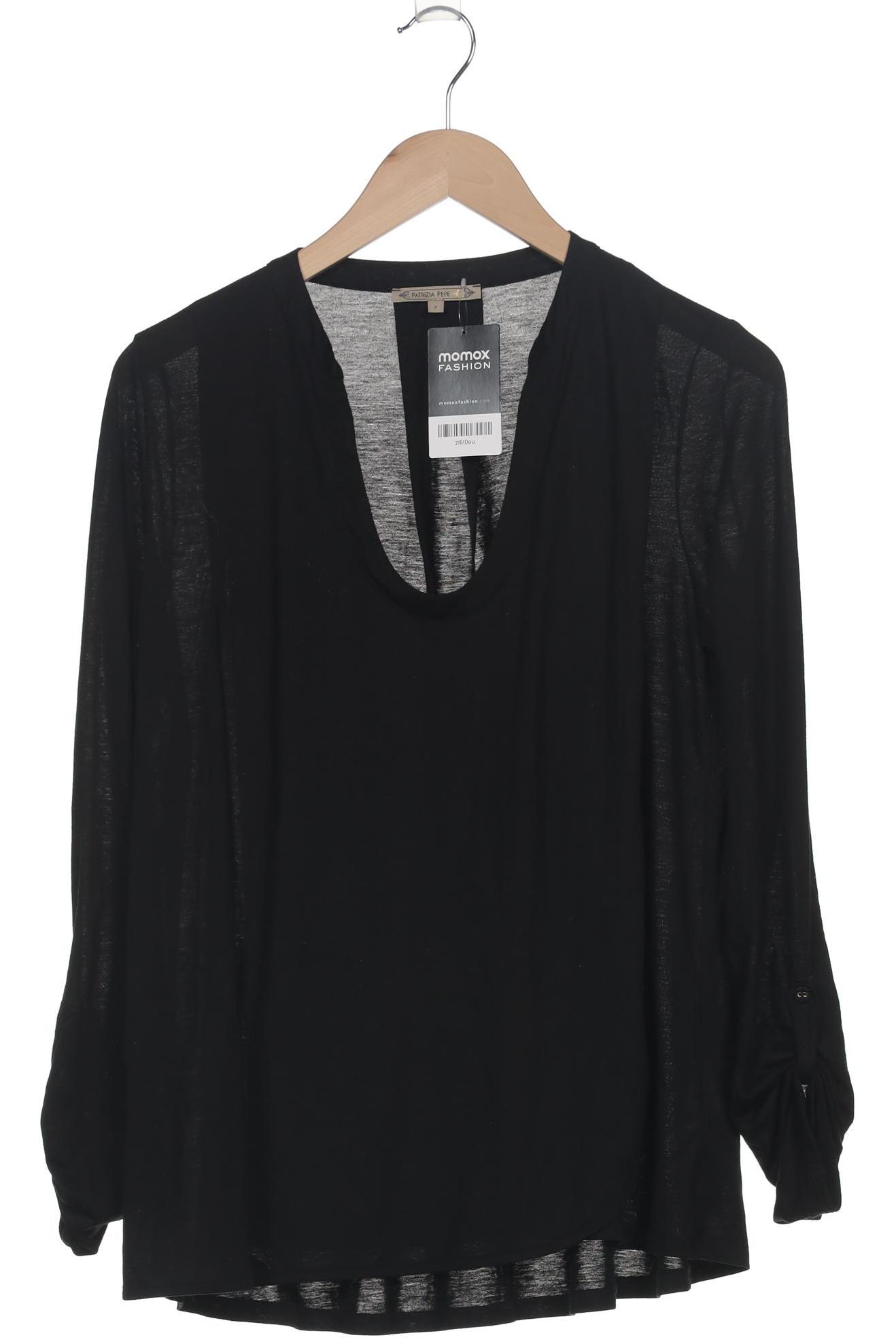 

Patrizia Pepe Damen Langarmshirt, schwarz, Gr. 36