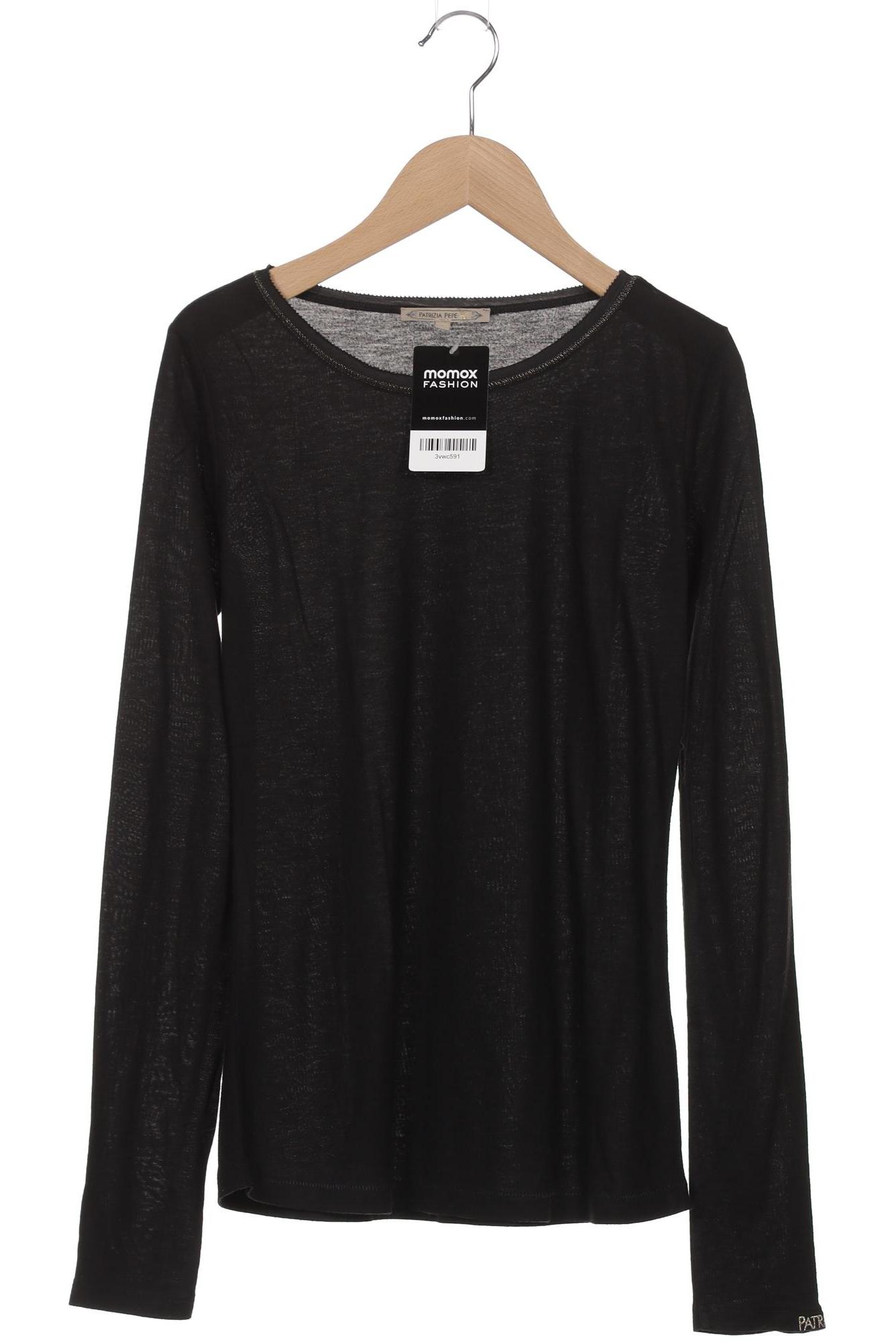

Patrizia Pepe Damen Langarmshirt, schwarz, Gr. 34