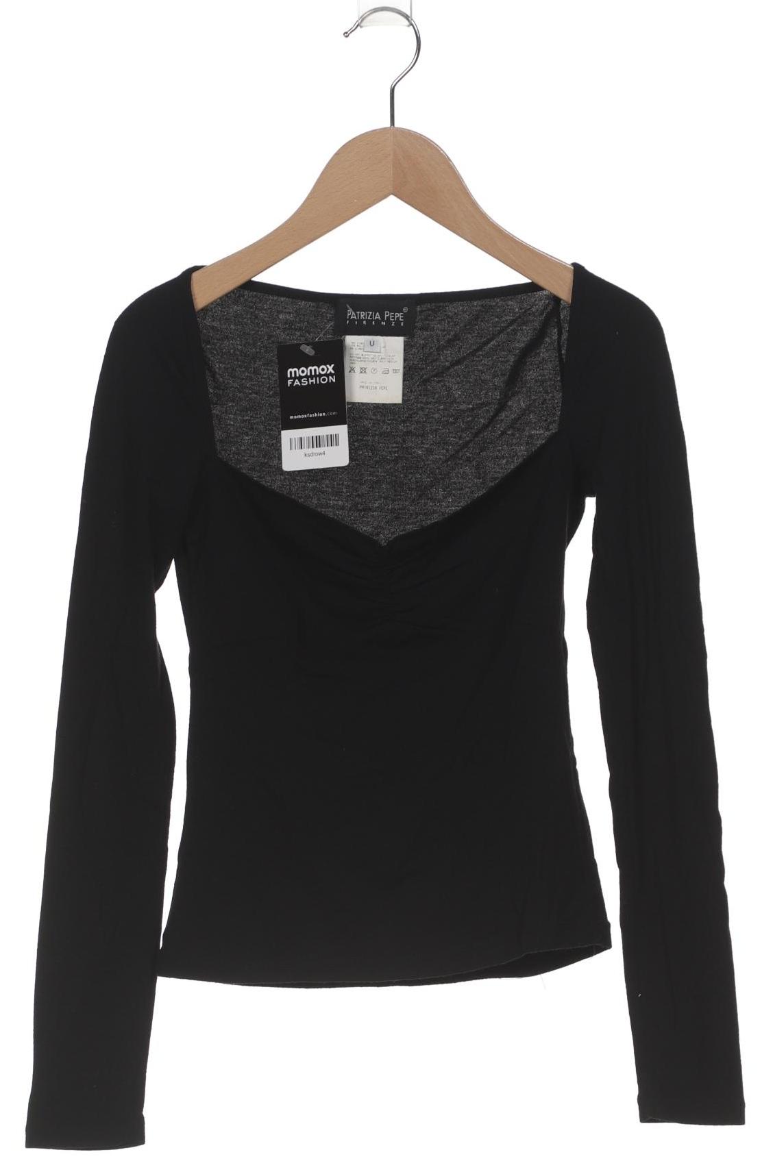 

Patrizia Pepe Damen Langarmshirt, schwarz, Gr. uni