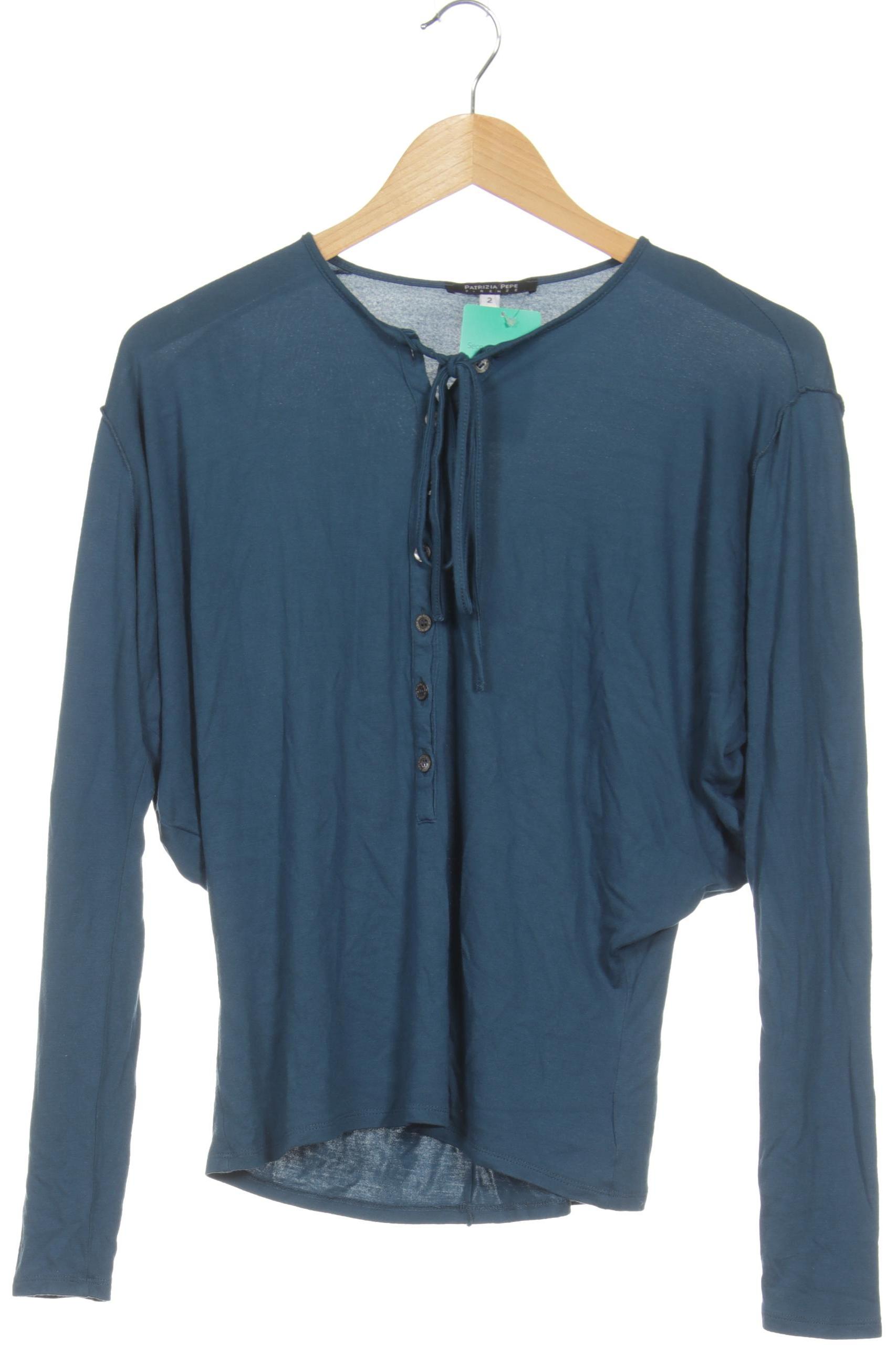 

Patrizia Pepe Damen Langarmshirt, blau, Gr. 36
