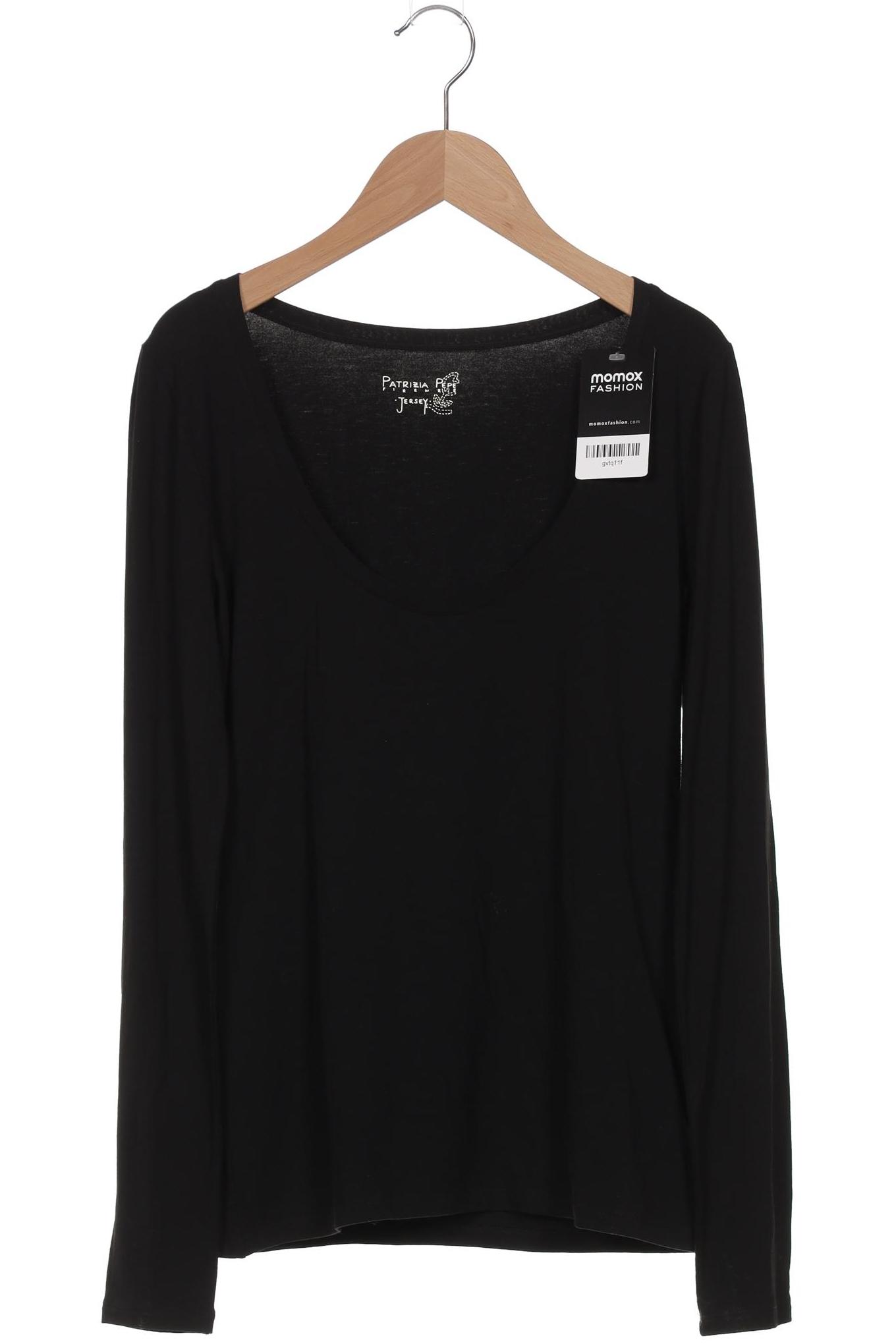 

Patrizia Pepe Damen Langarmshirt, schwarz, Gr. 36