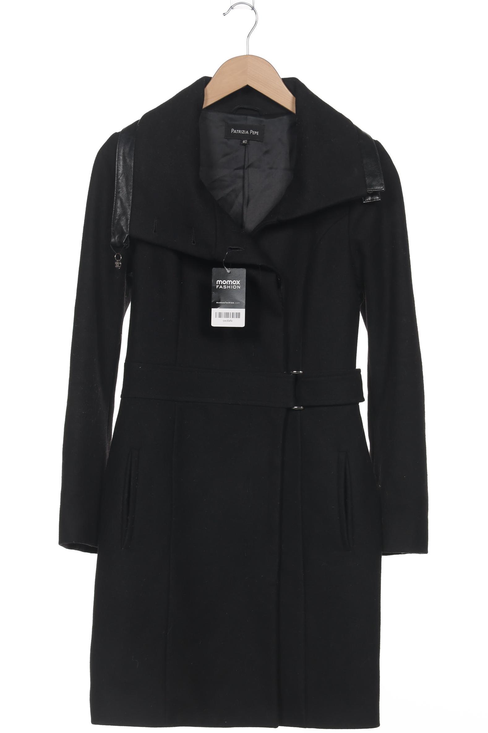 

Patrizia Pepe Damen Mantel, schwarz, Gr. 40