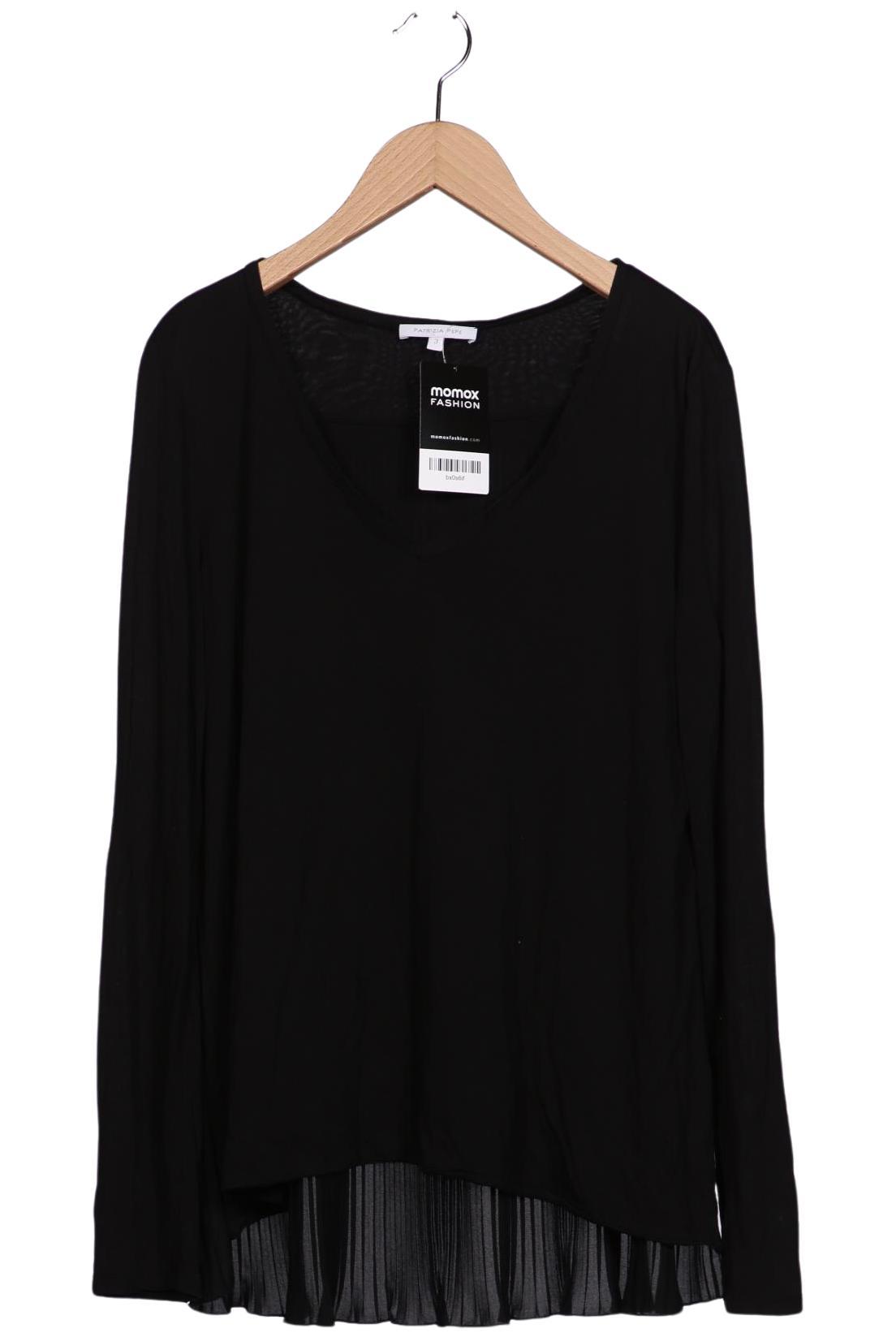 

Patrizia Pepe Damen Langarmshirt, schwarz, Gr. 40