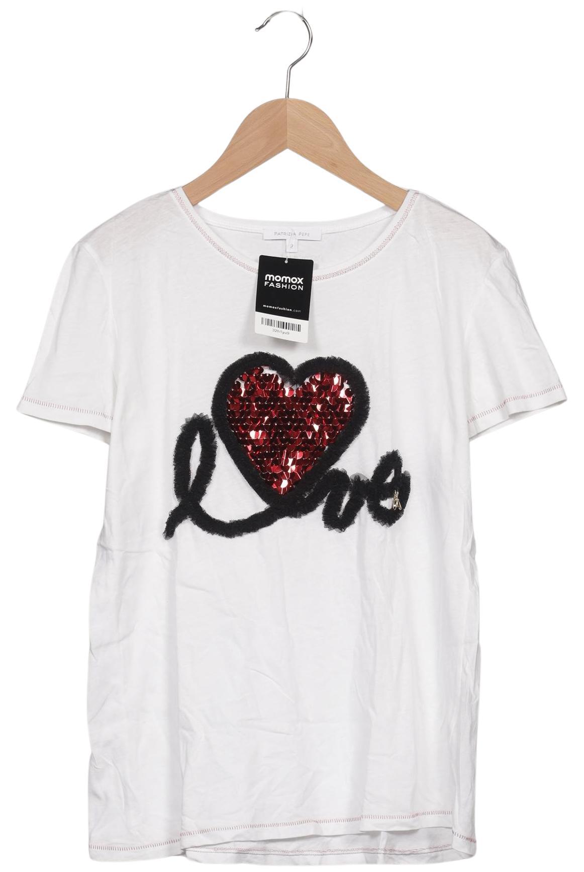 

Patrizia Pepe Damen T-Shirt, weiß, Gr. 36