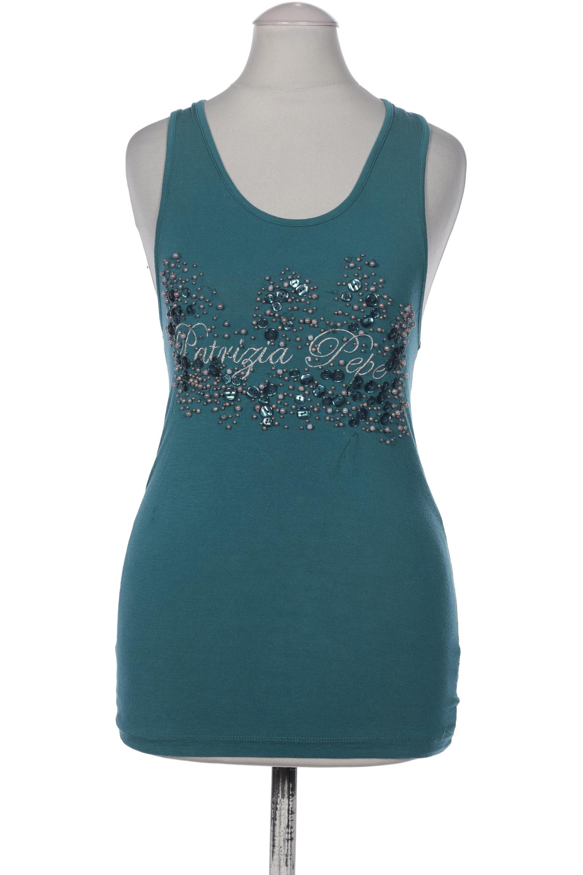 

Patrizia Pepe Damen Top, türkis, Gr. 30