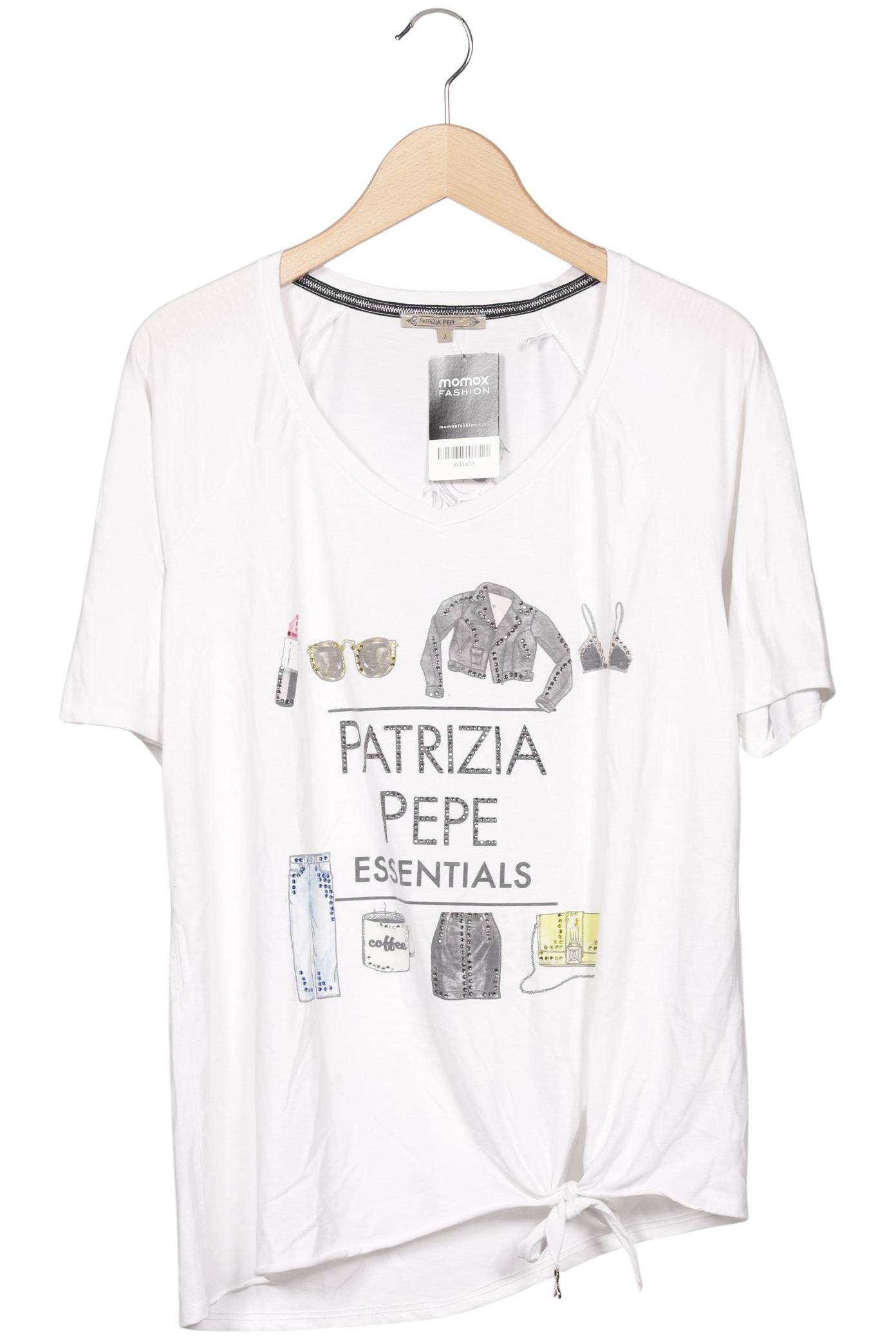 

Patrizia Pepe Damen T-Shirt, weiß, Gr. 36