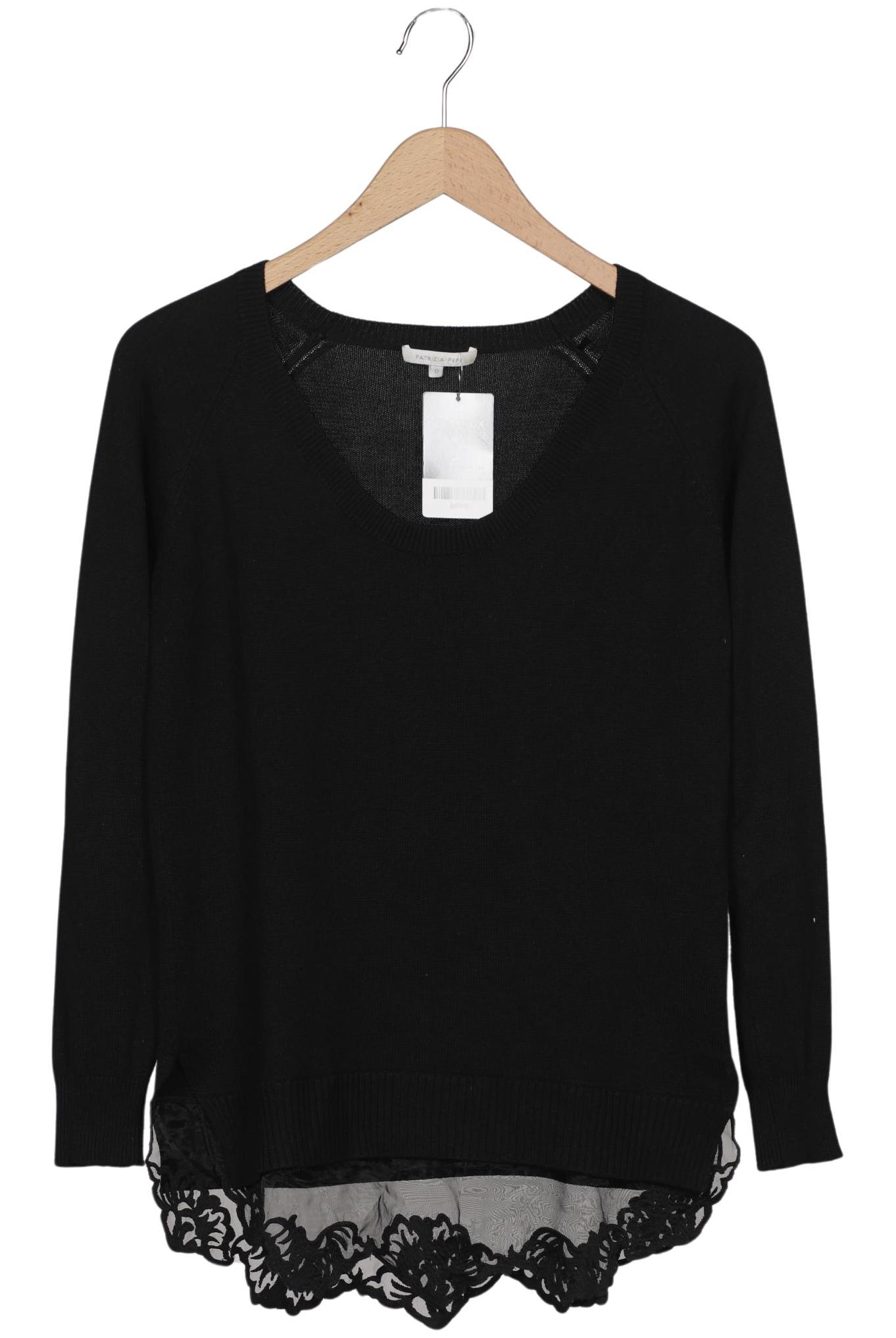 

Patrizia Pepe Damen Pullover, schwarz, Gr. 32