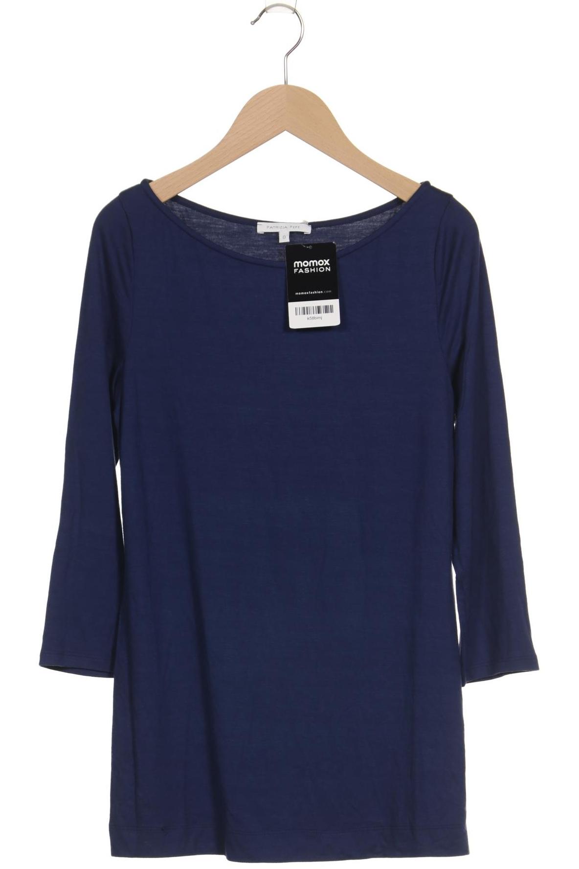 

Patrizia Pepe Damen Langarmshirt, marineblau, Gr. 32