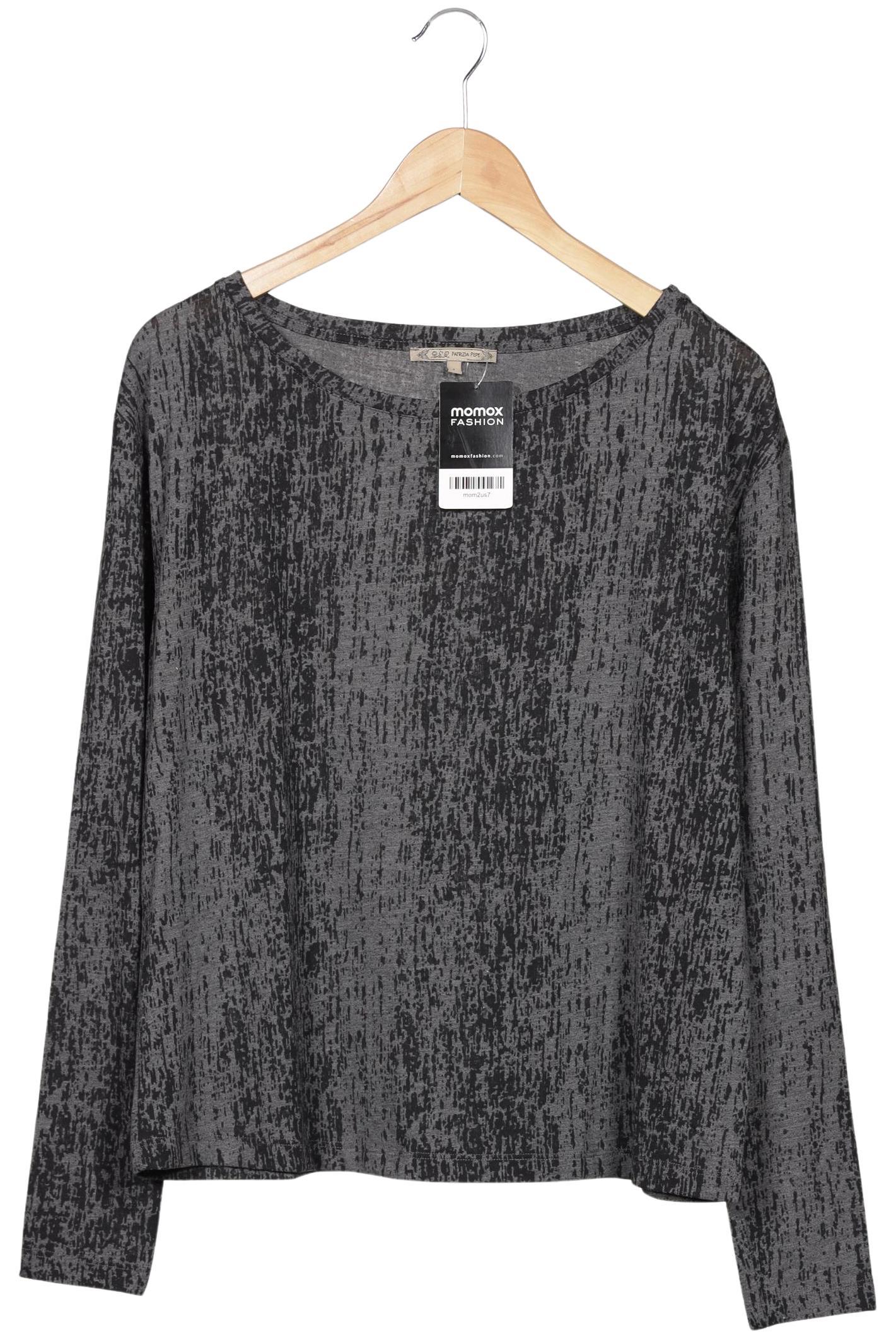 

Patrizia Pepe Damen Langarmshirt, grau, Gr. 34