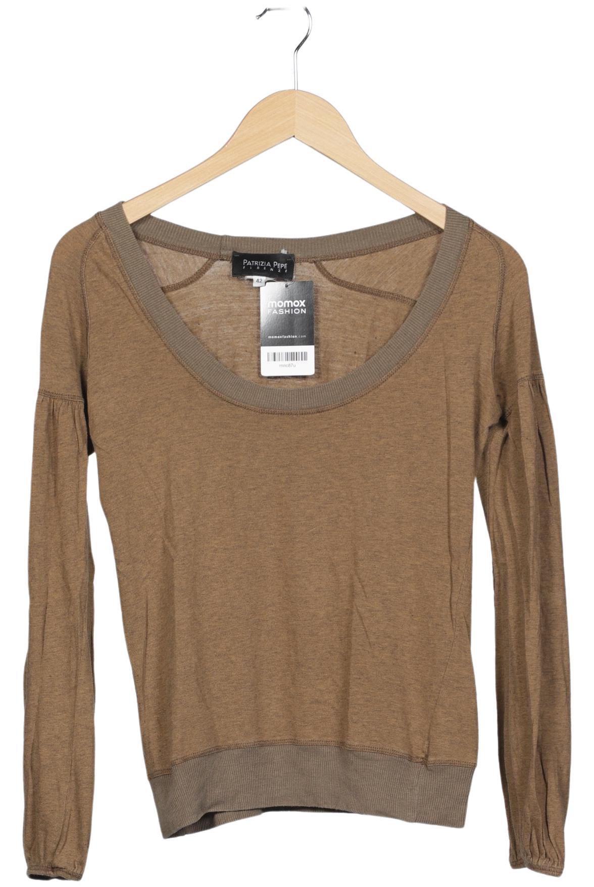 

Patrizia Pepe Damen Langarmshirt, braun, Gr. 42