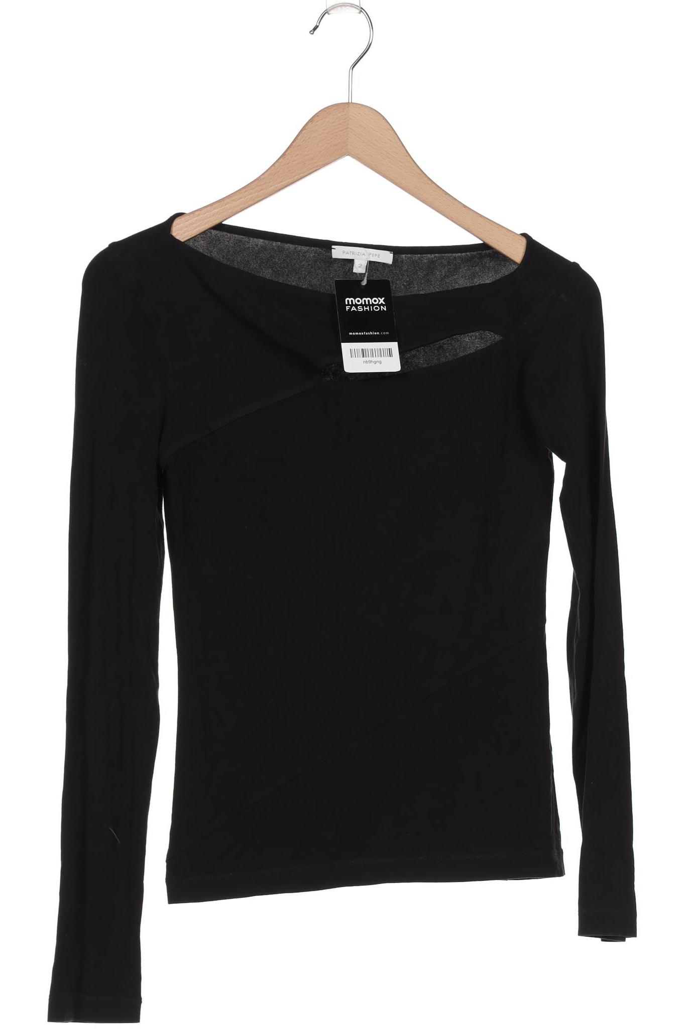 

Patrizia Pepe Damen Langarmshirt, schwarz, Gr. 36