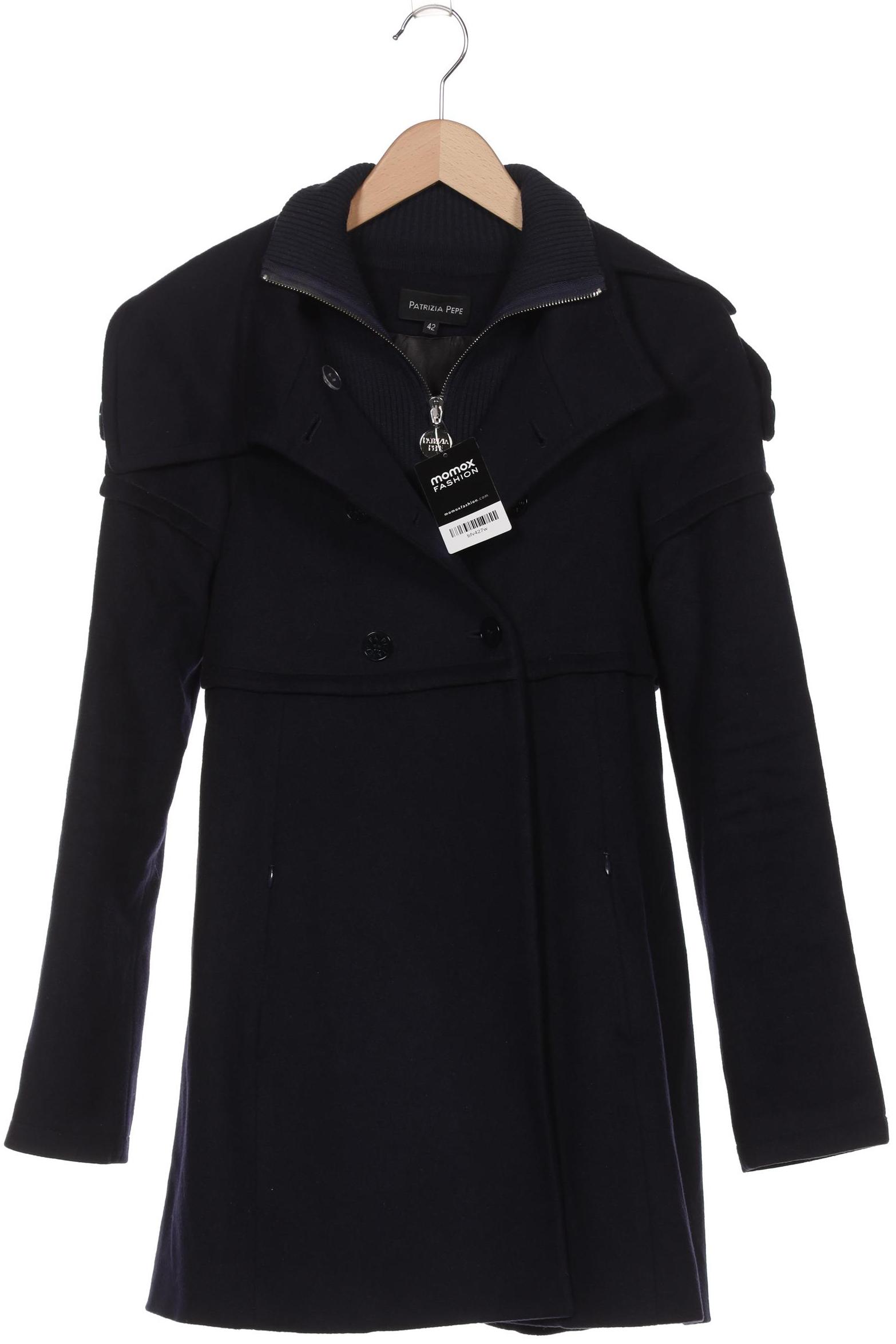 

Patrizia Pepe Damen Mantel, marineblau, Gr. 42