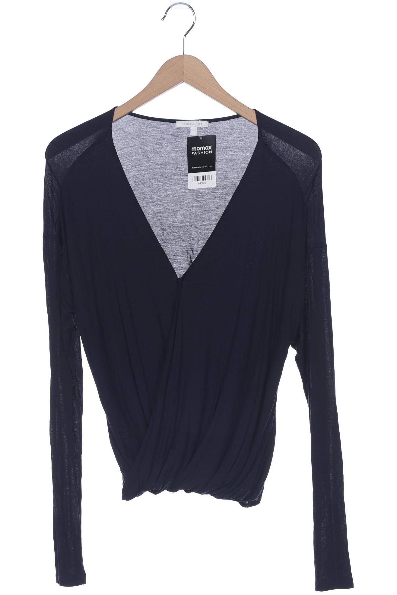 Thumbnail - Patrizia Pepe Damen Langarmshirt, marineblau, Gr. 38